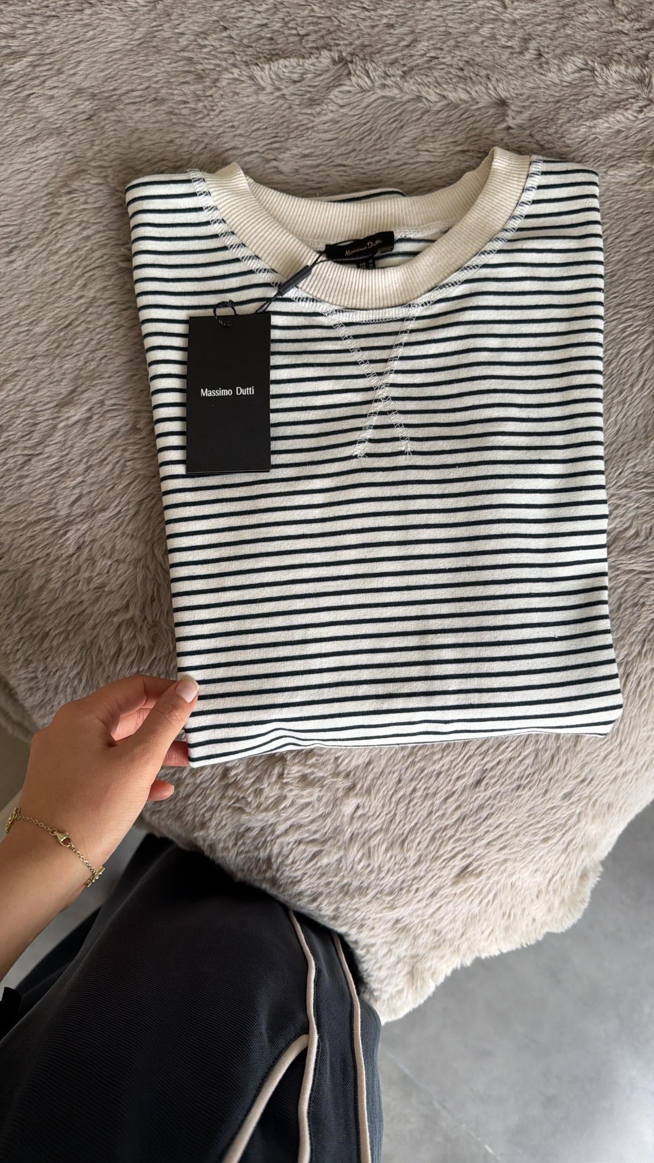 Çizgili Massimo Basic Sweat 