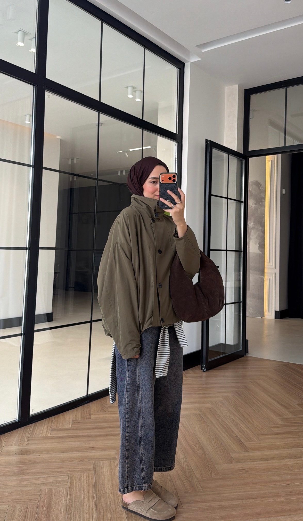 Danla Oversize Trenç Haki