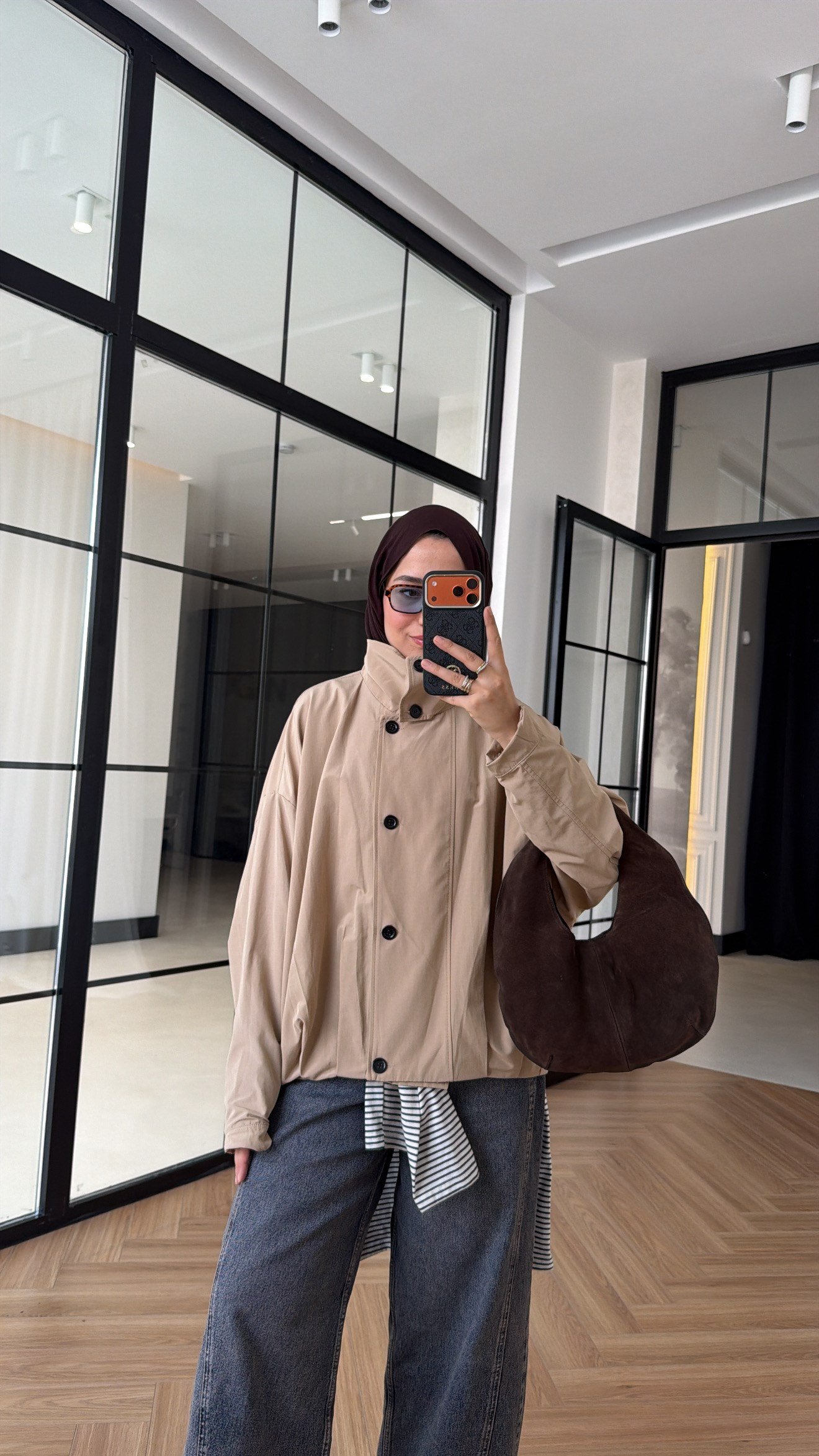 Danla Oversize Trenç Taş