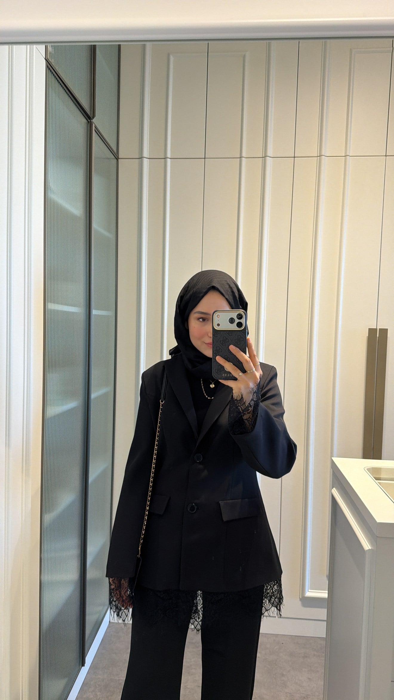 Dantel Detay Tasarım Blazer Ceket 