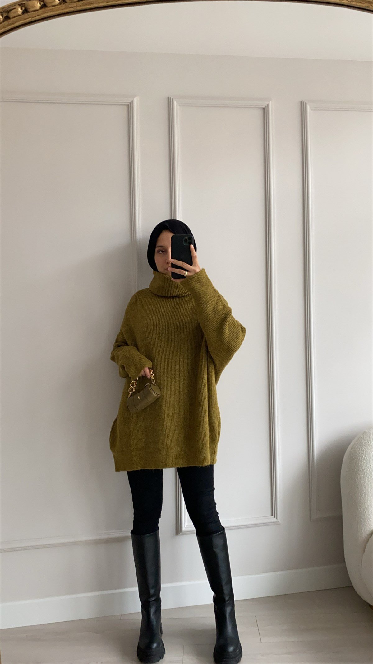 Degaje Yaka Olive Kazak
