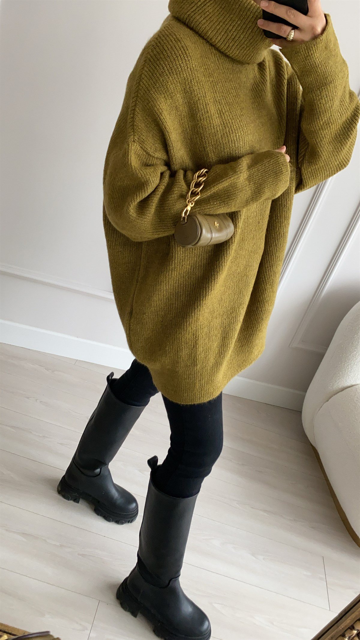 Degaje Yaka Olive Kazak