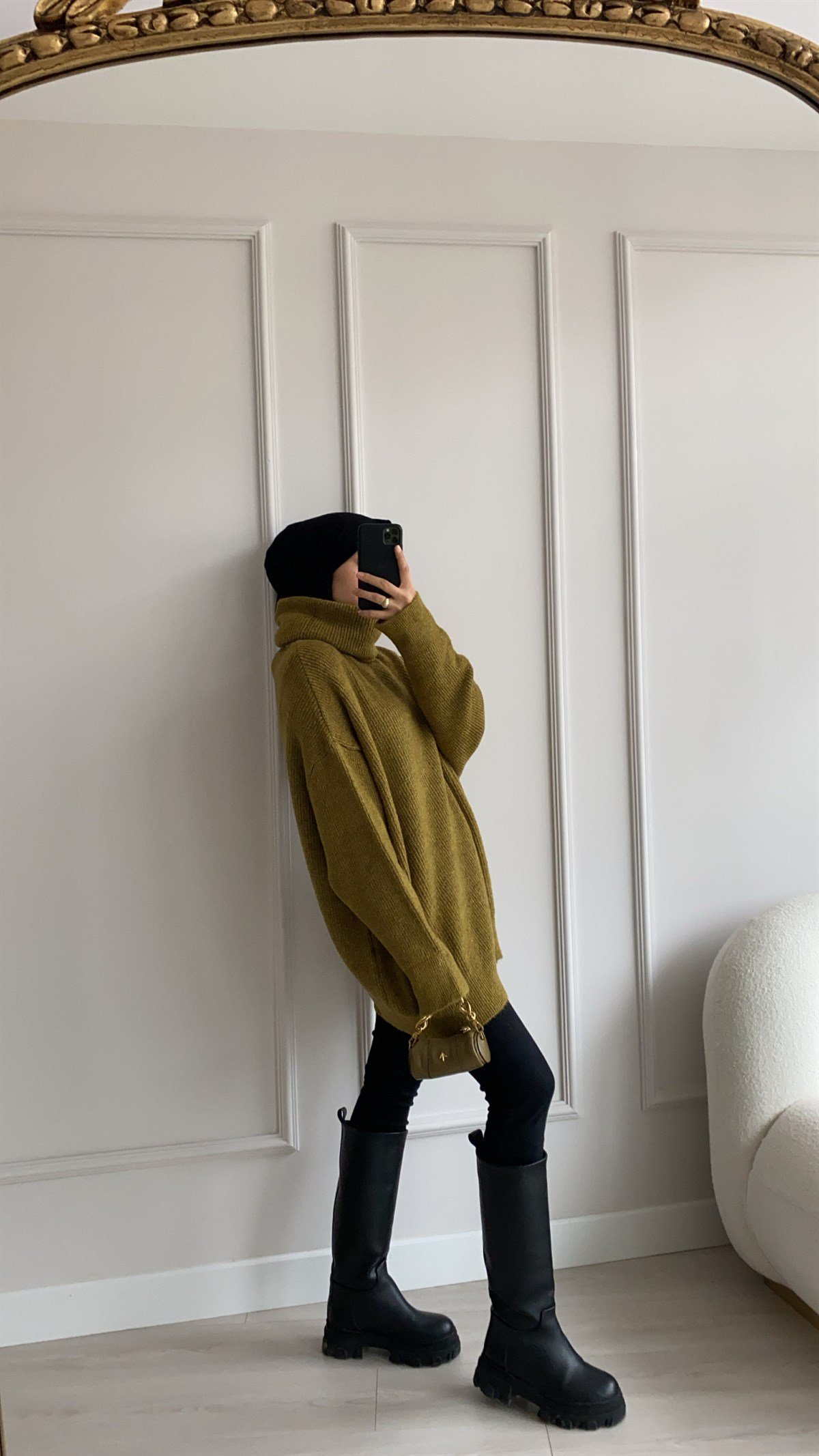 Degaje Yaka Olive Kazak