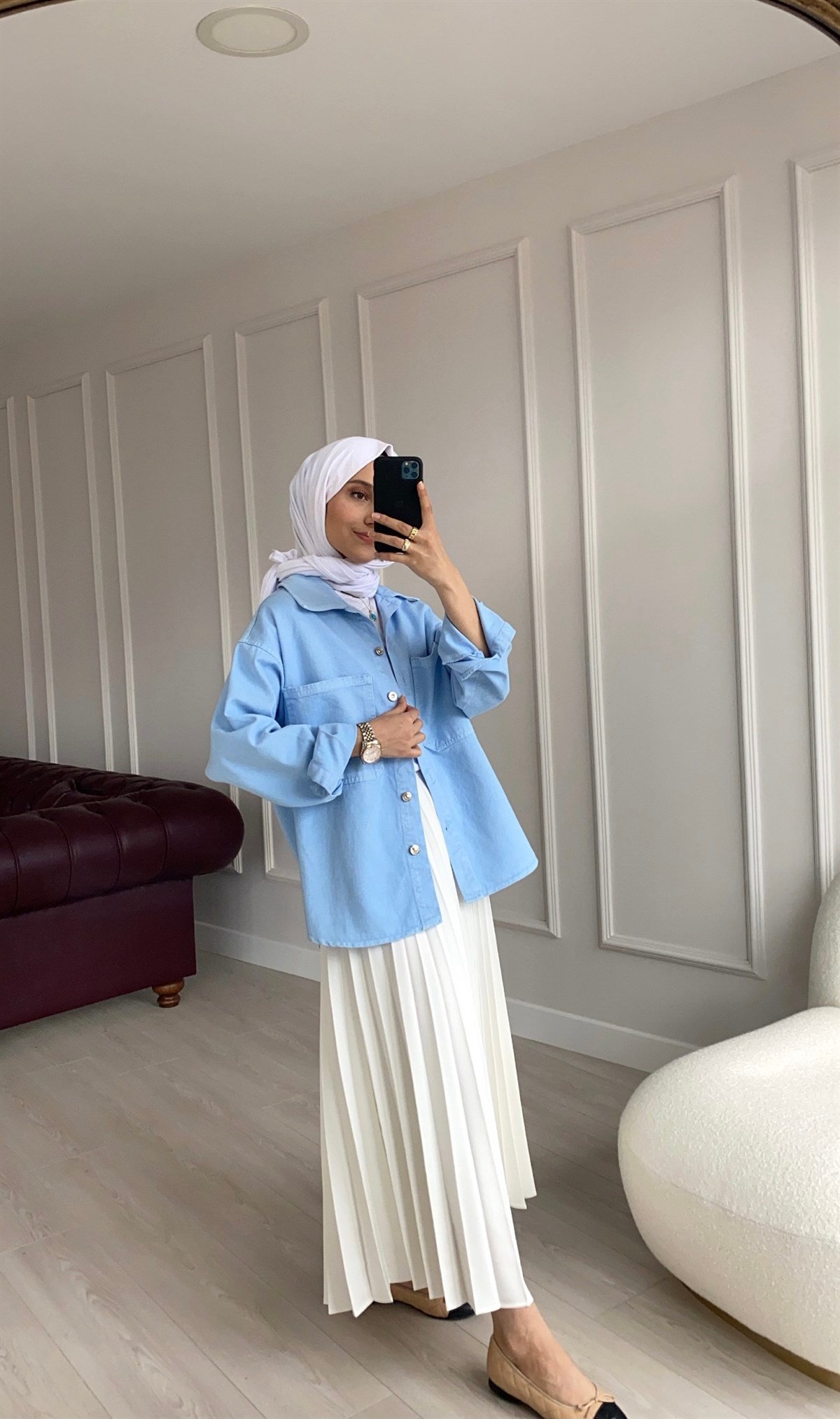 Denim Mavi Ceket