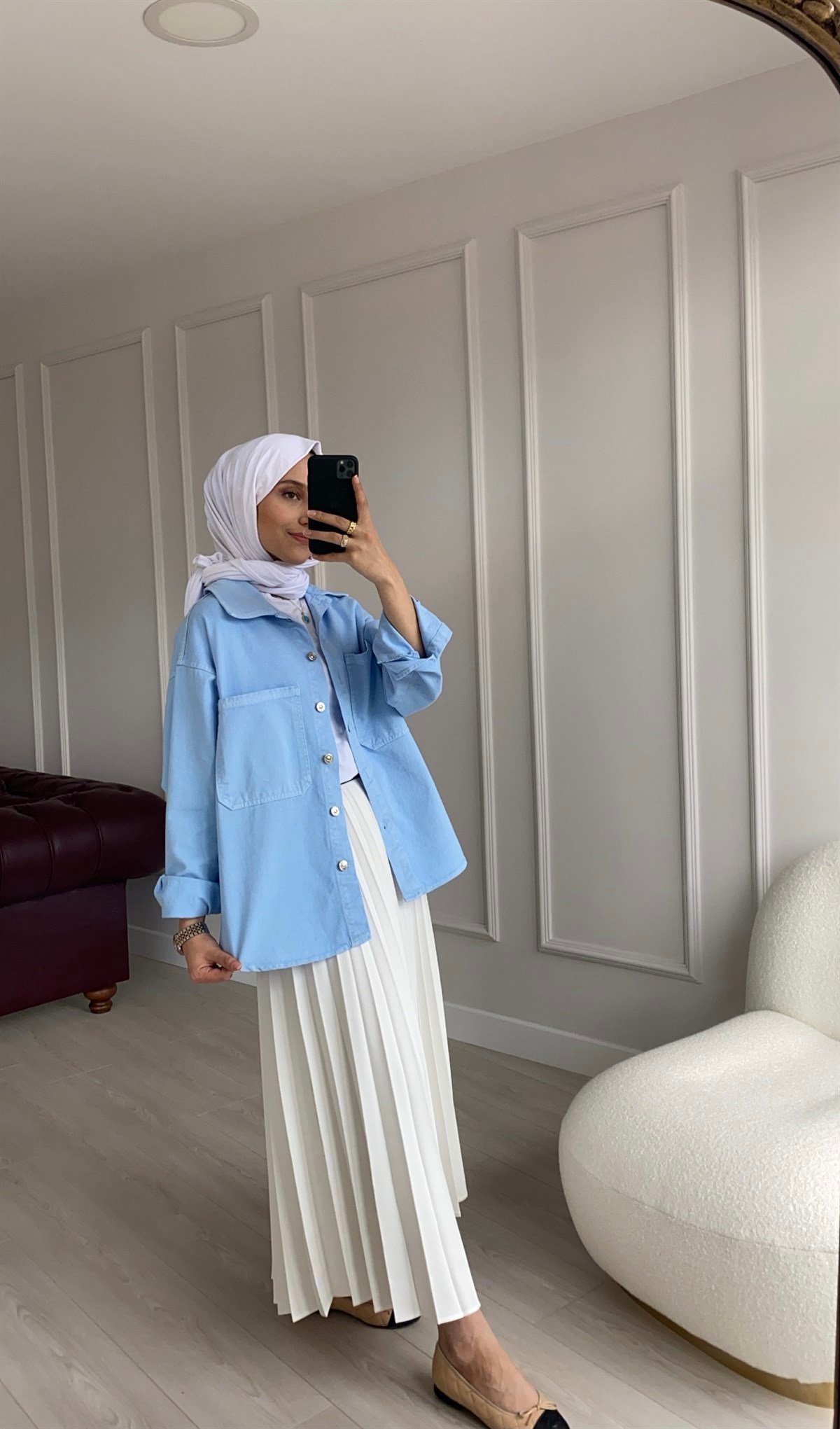Denim Mavi Ceket