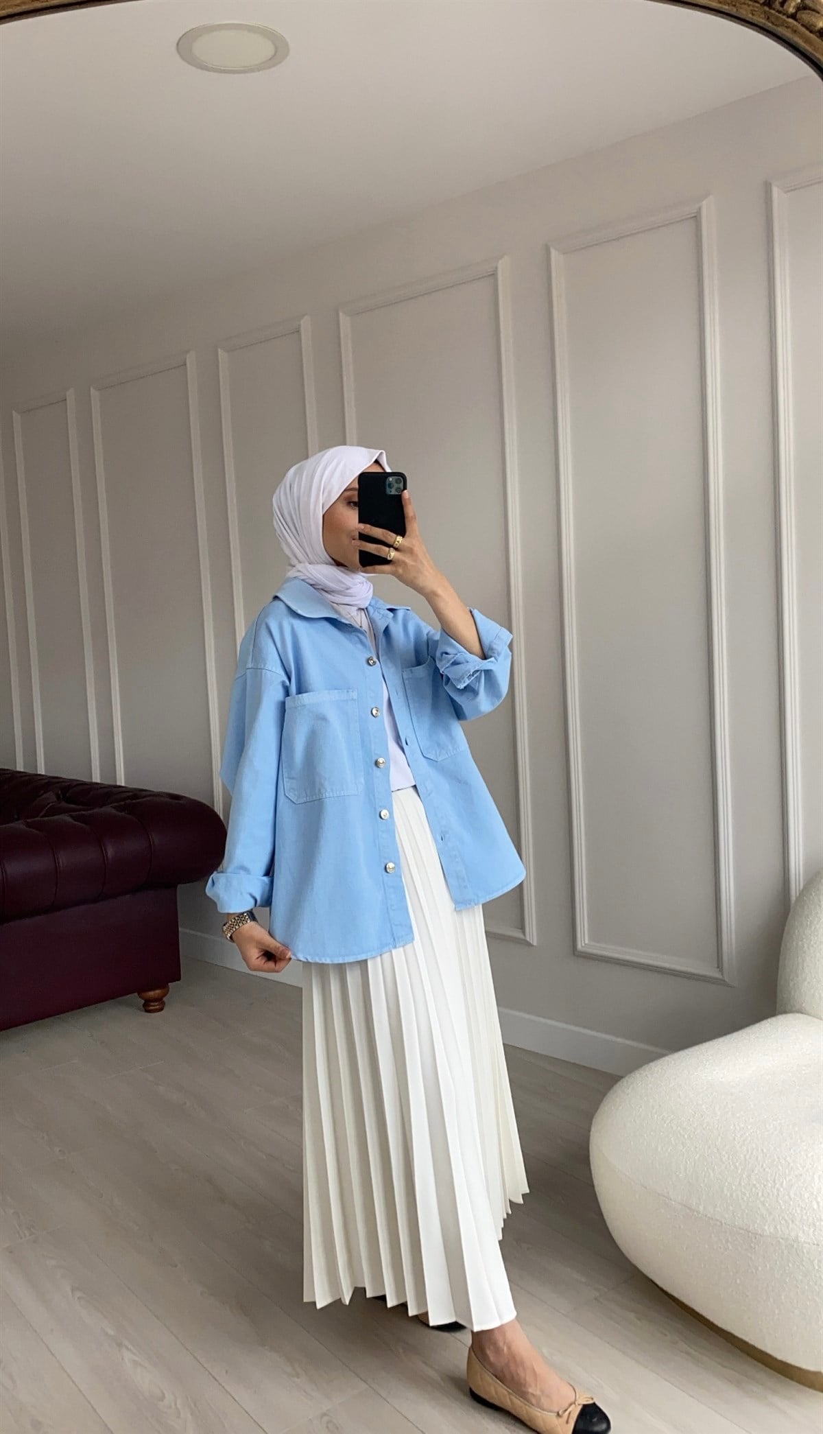 Denim Mavi Ceket