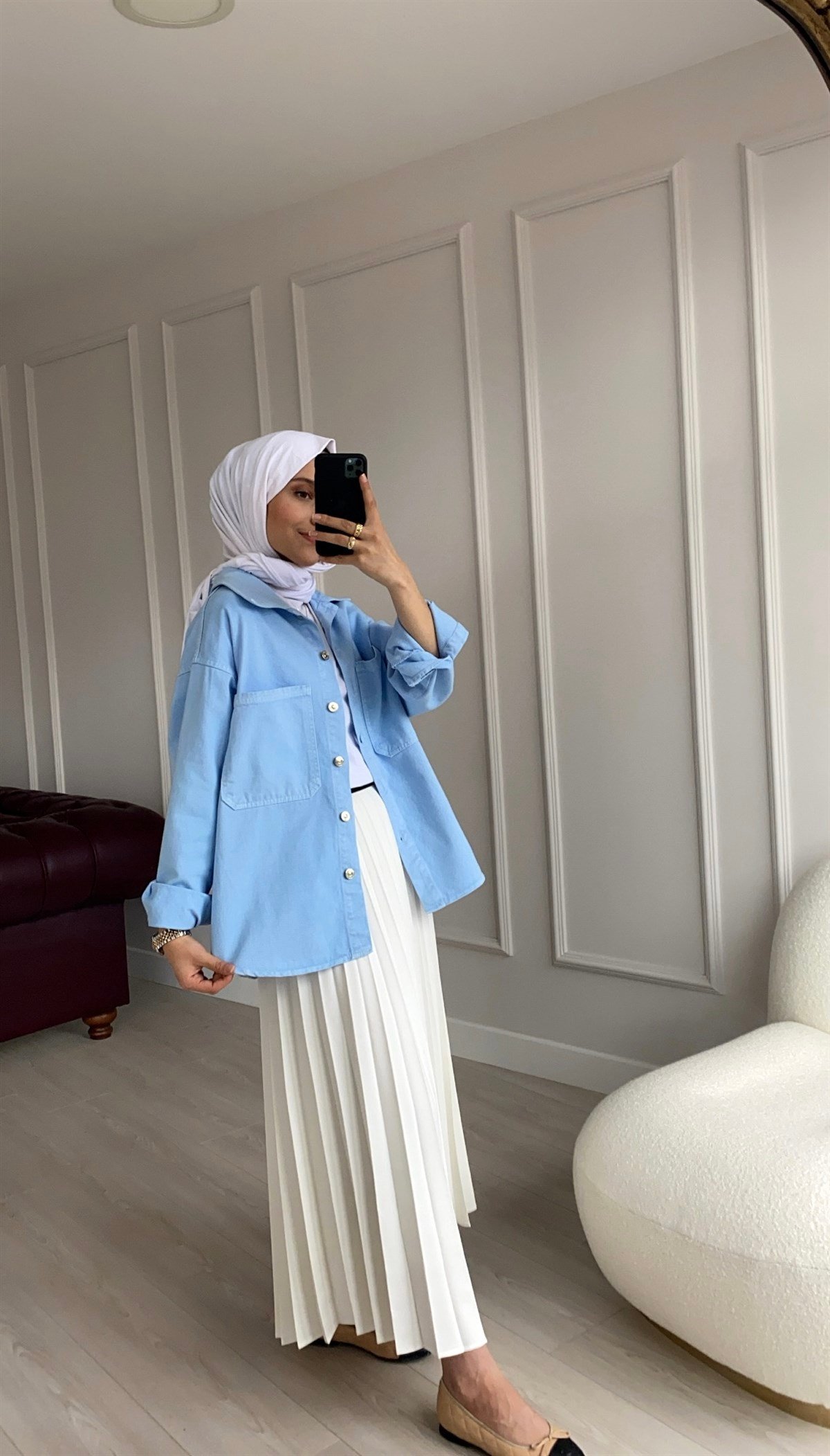 Denim Mavi Ceket