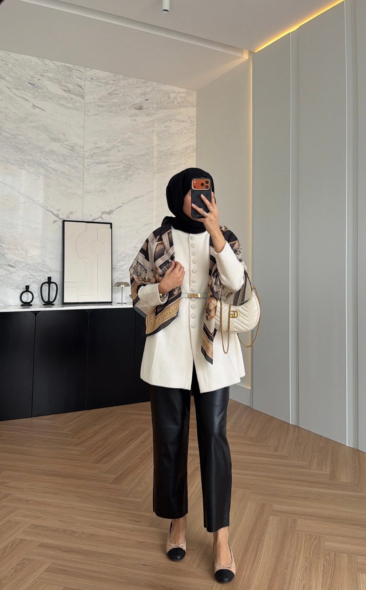 Düğme Detaylı Angora Hırka Ekru 