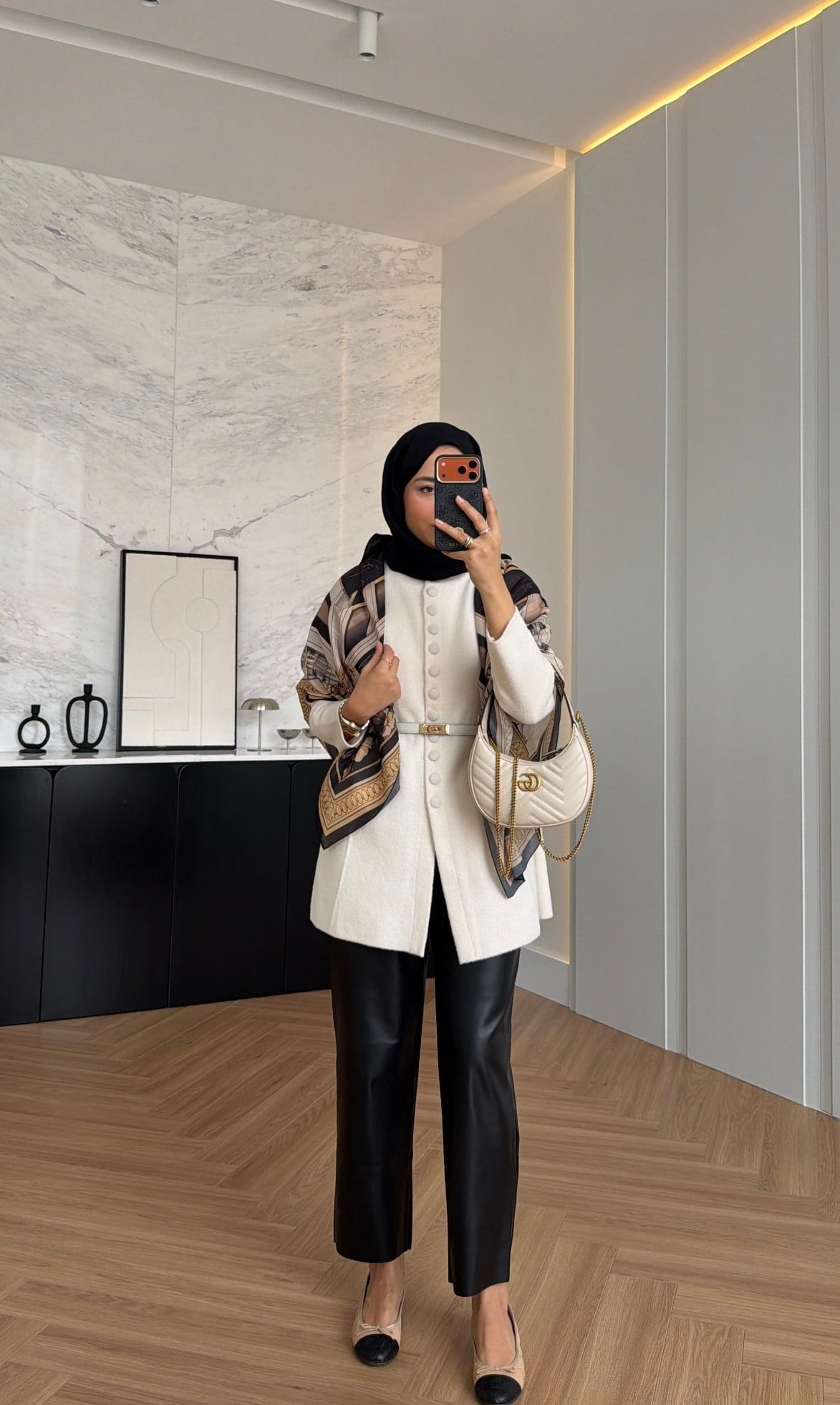 Düğme Detaylı Angora Hırka Ekru 