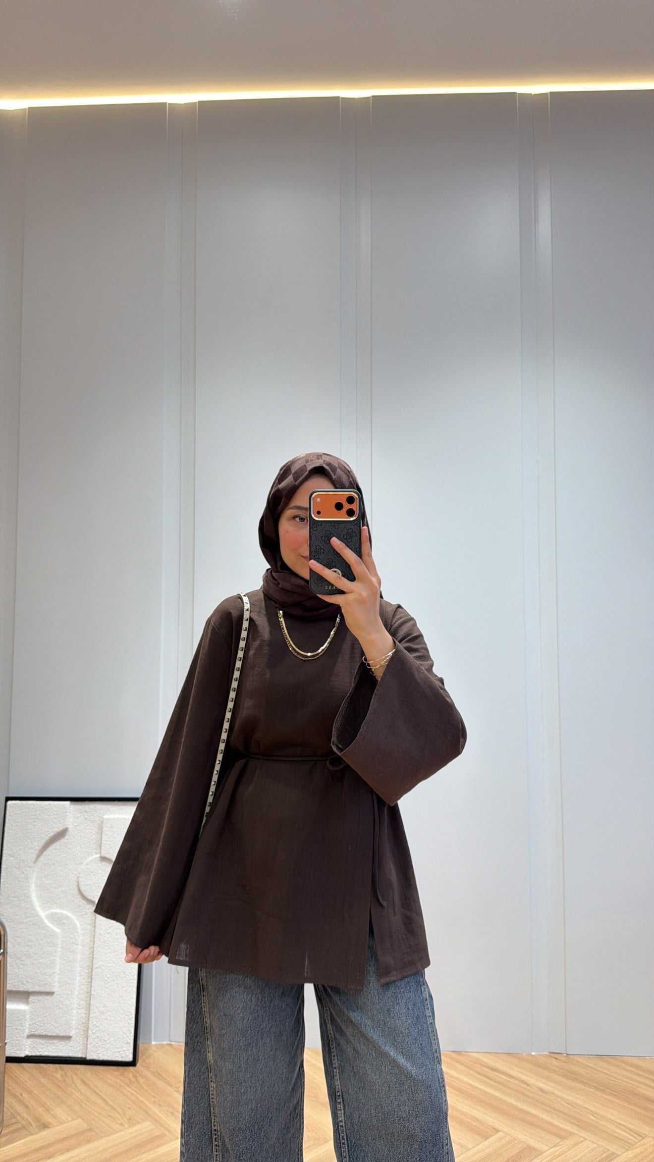 Eliza Keten Tunik Kahve