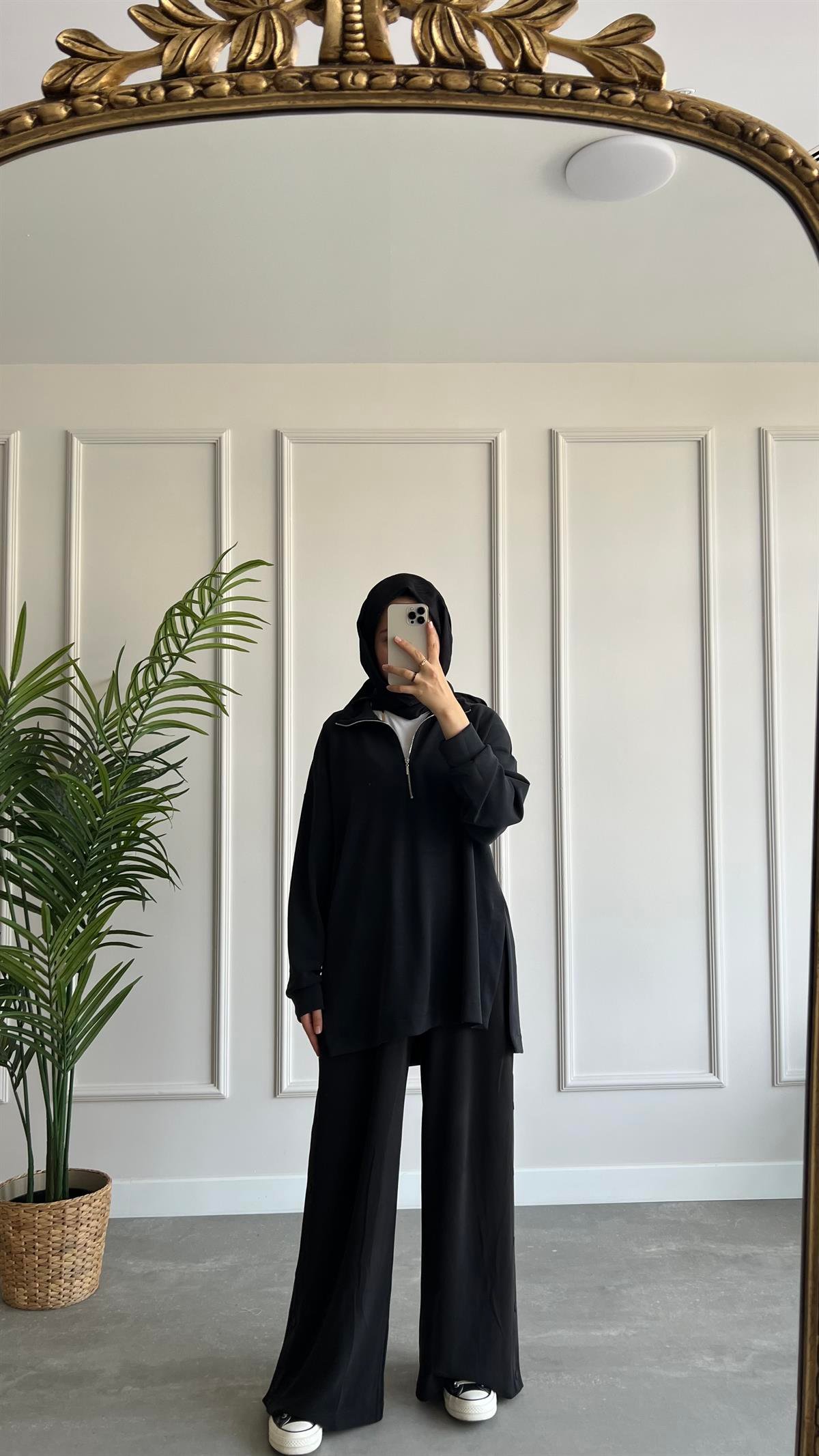 Fermuar Detaylı Oysho Modal Sweatshirt