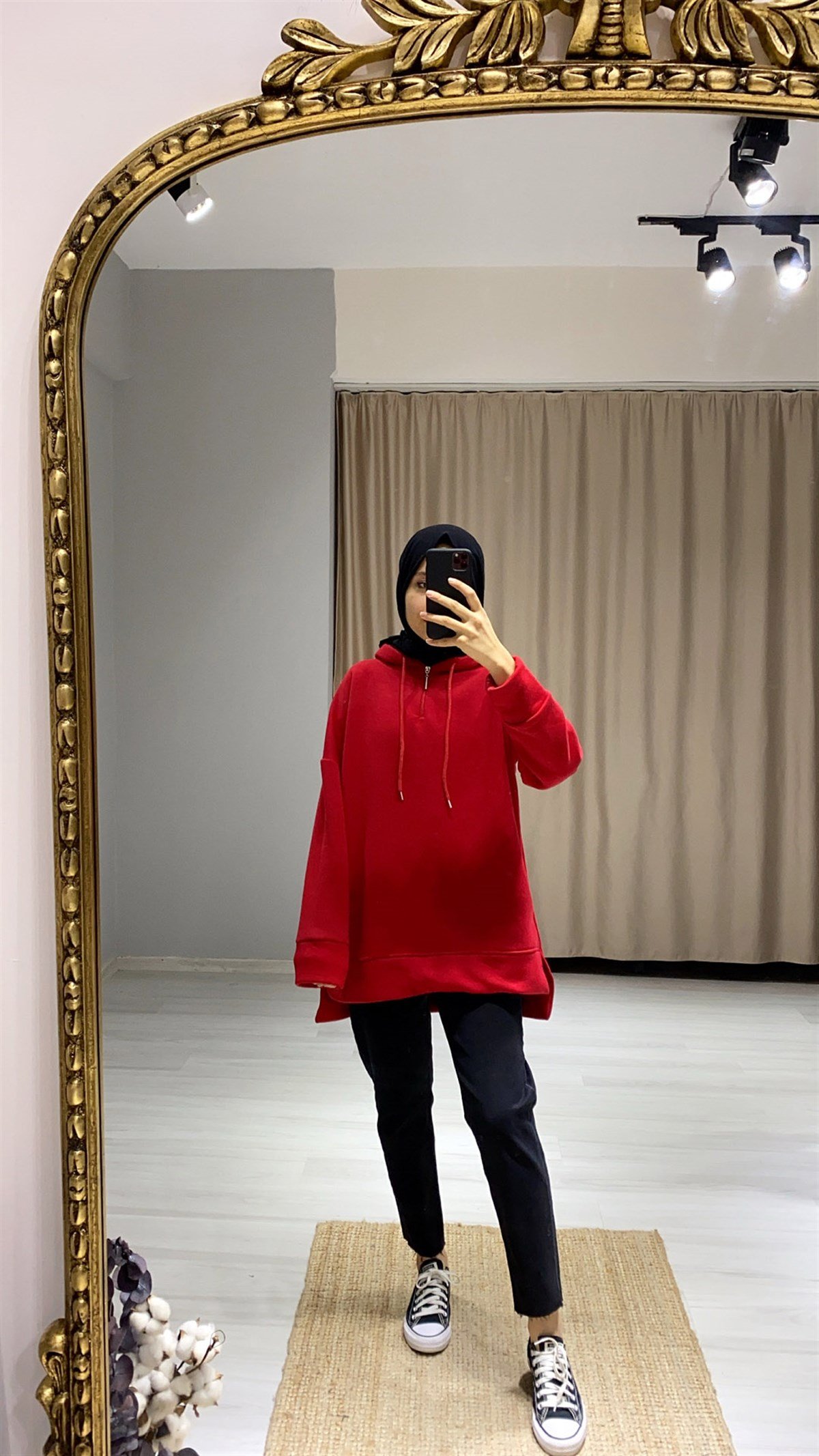 Fermuar Detaylı Sweatshirt