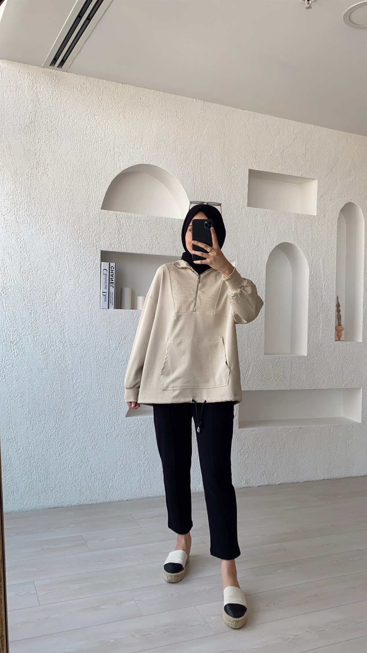 Fermuar Detaylı Sweatshirt