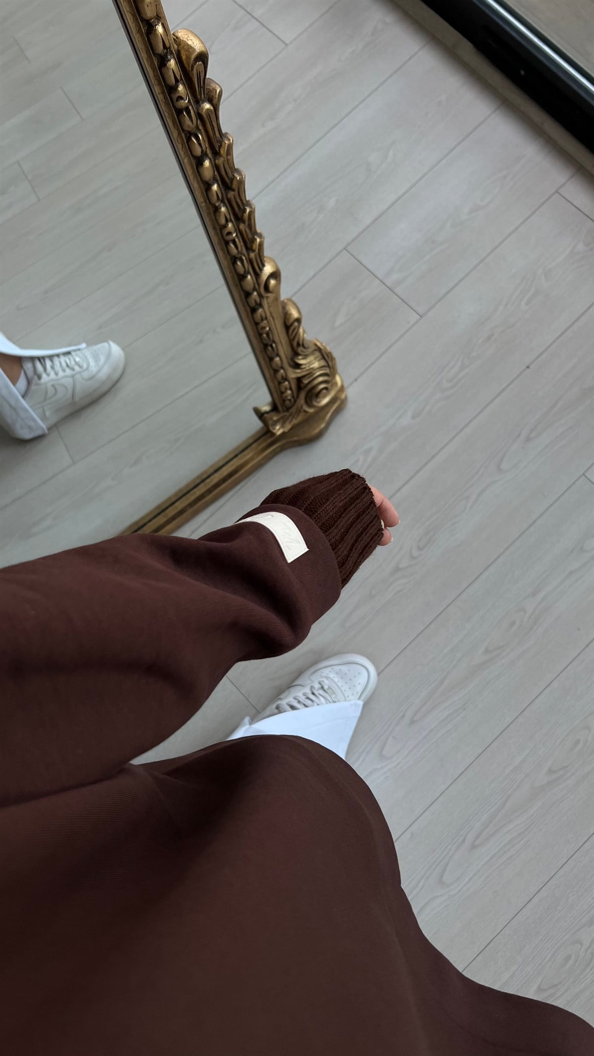 Fitilli Boğazlı Sweatshirt 