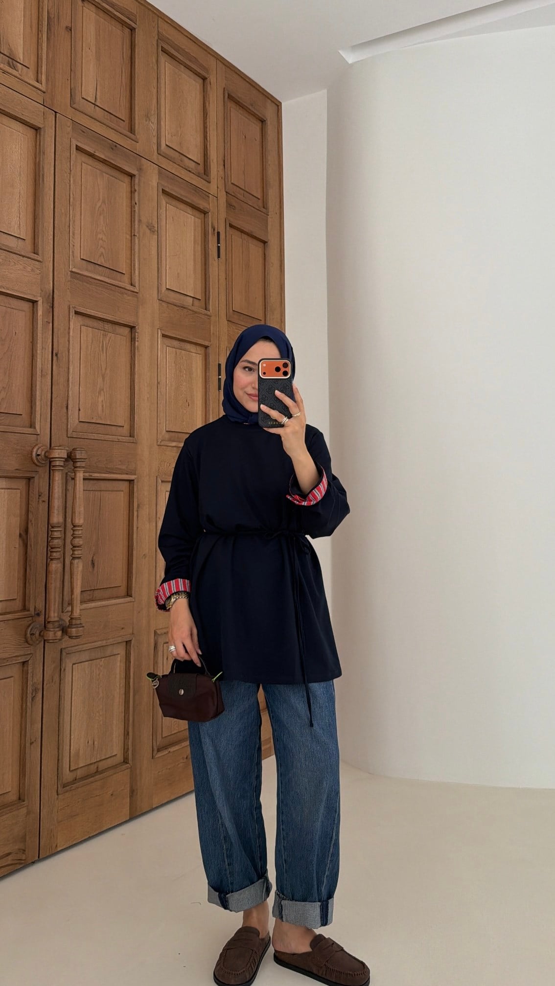 Garnili Oversize Sweat Lacivert
