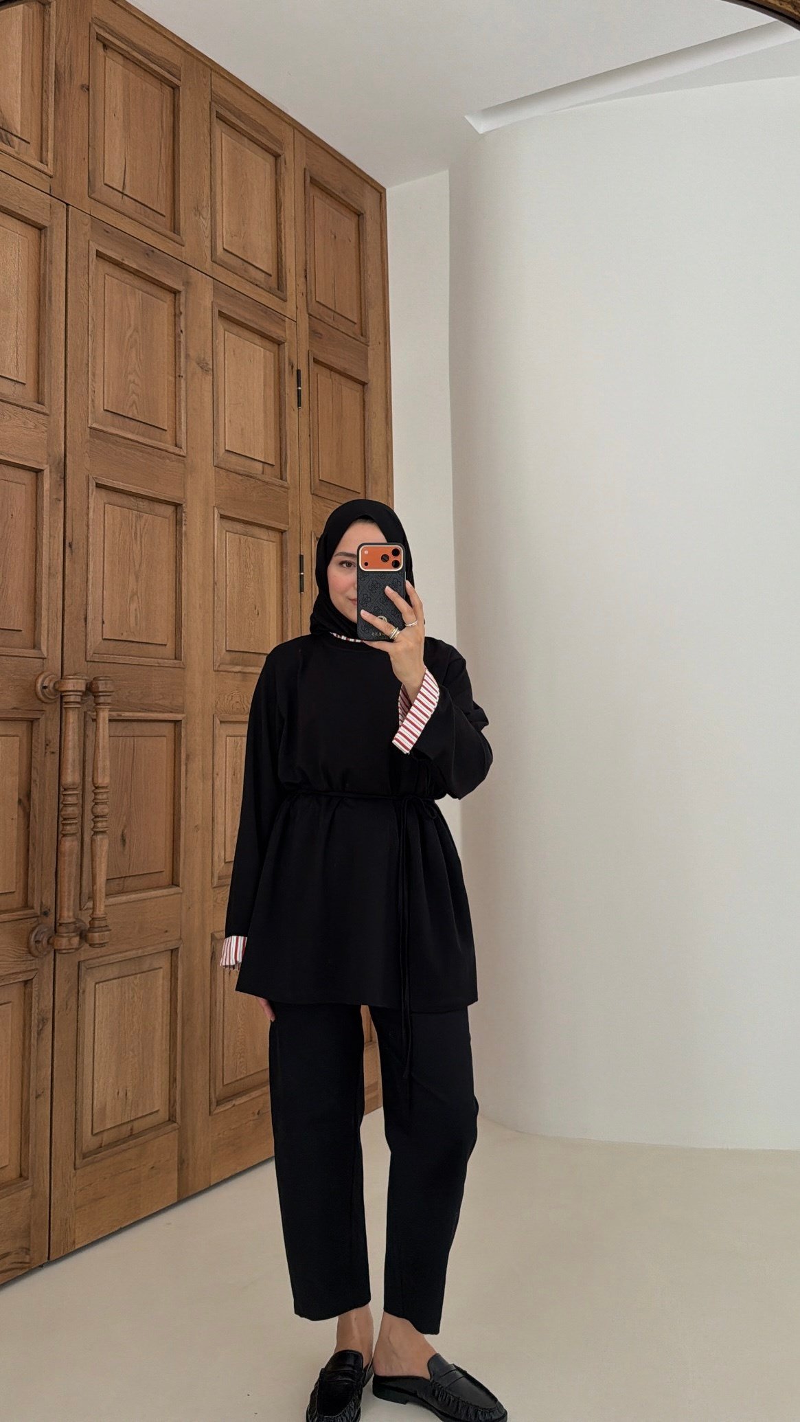 Garnili Oversize Sweat Siyah