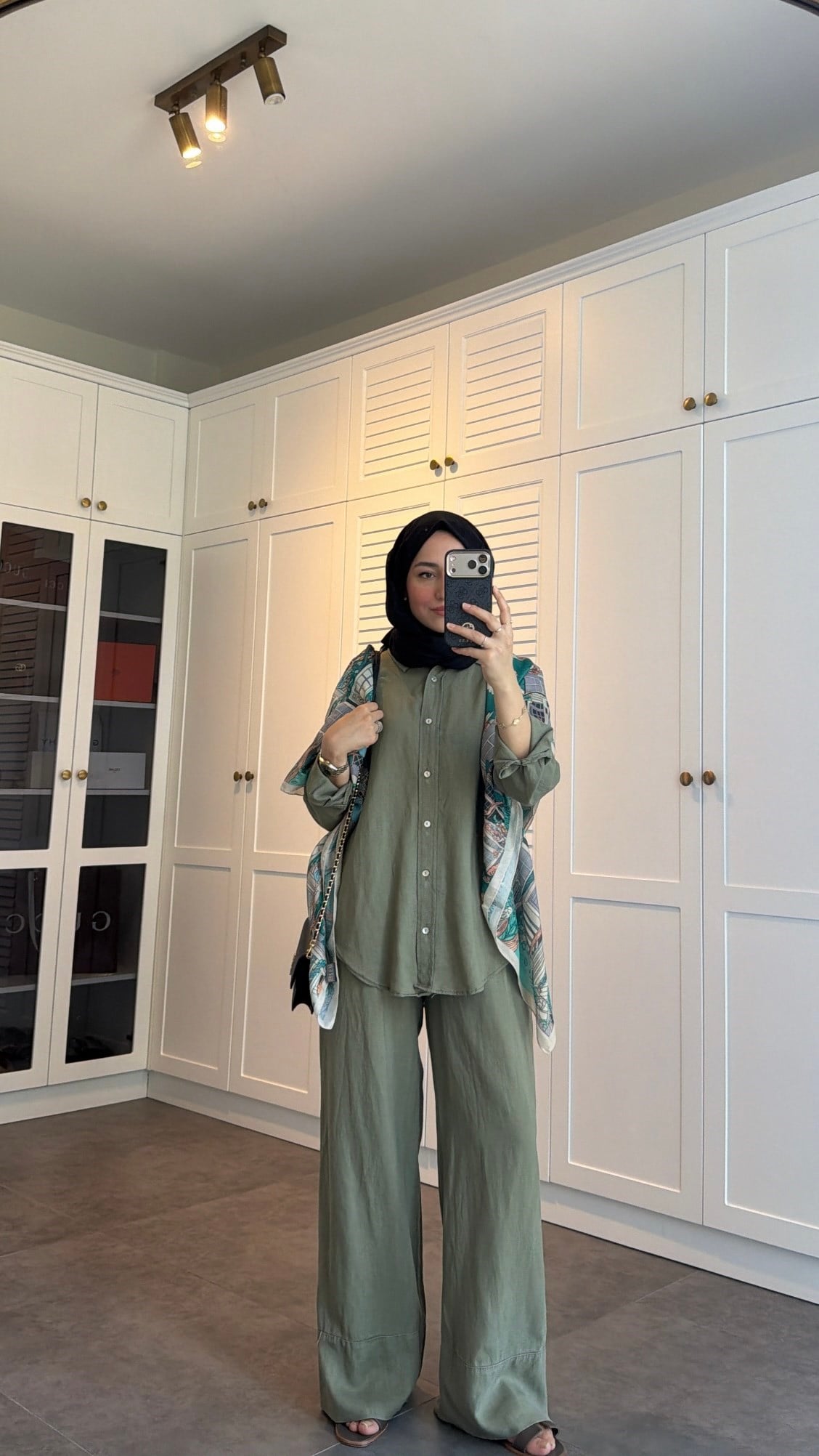 Ham Keten Oversize Takım Haki