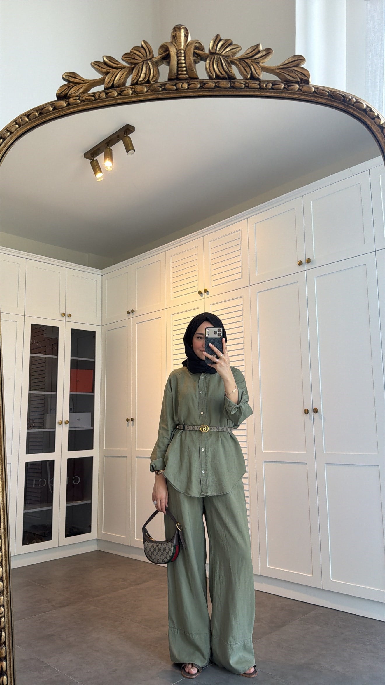 Ham Keten Oversize Takım Haki
