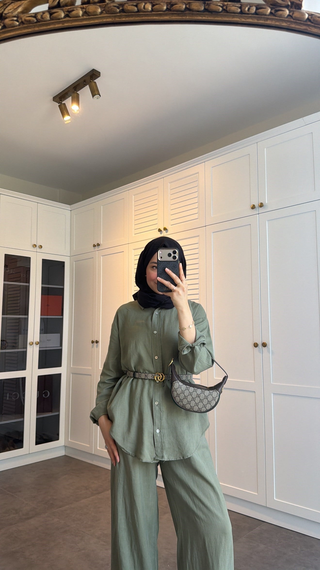 Ham Keten Oversize Takım Haki