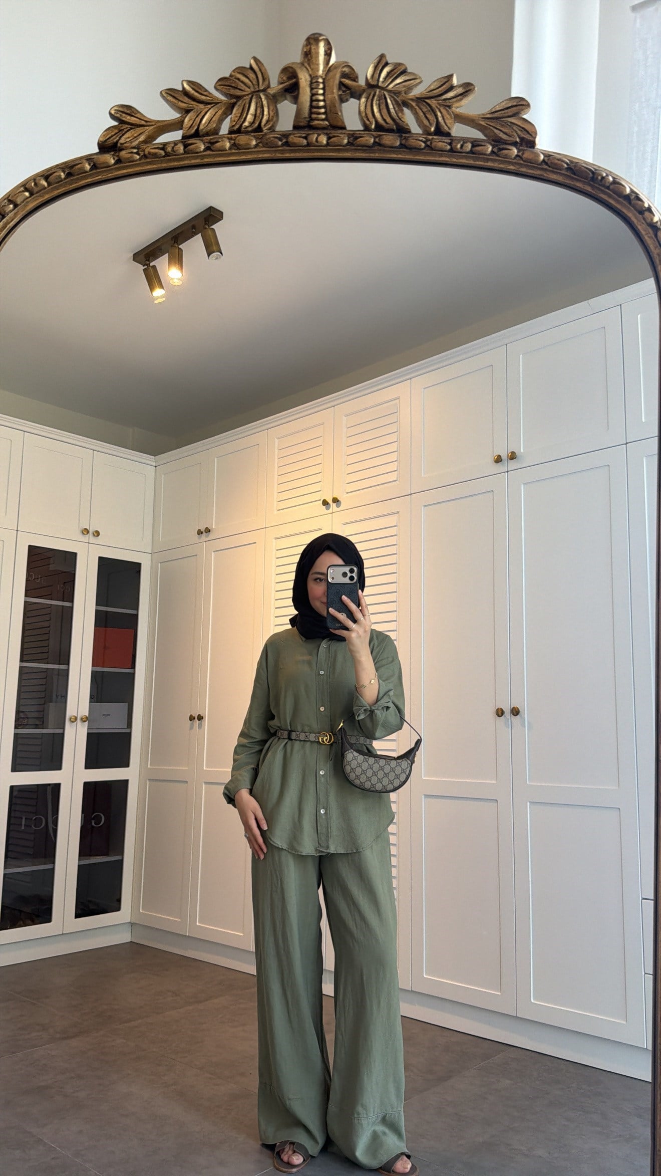 Ham Keten Oversize Takım Haki