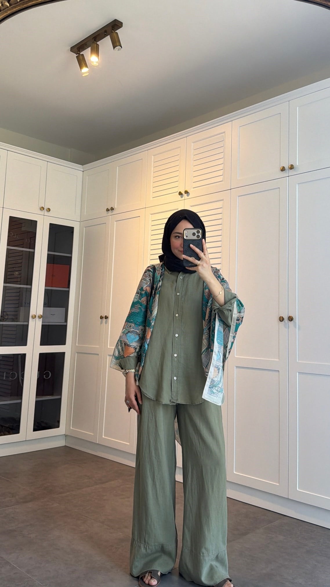 Ham Keten Oversize Takım Haki