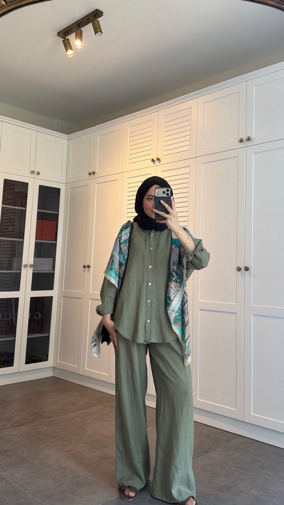 Ham Keten Oversize Takım Haki