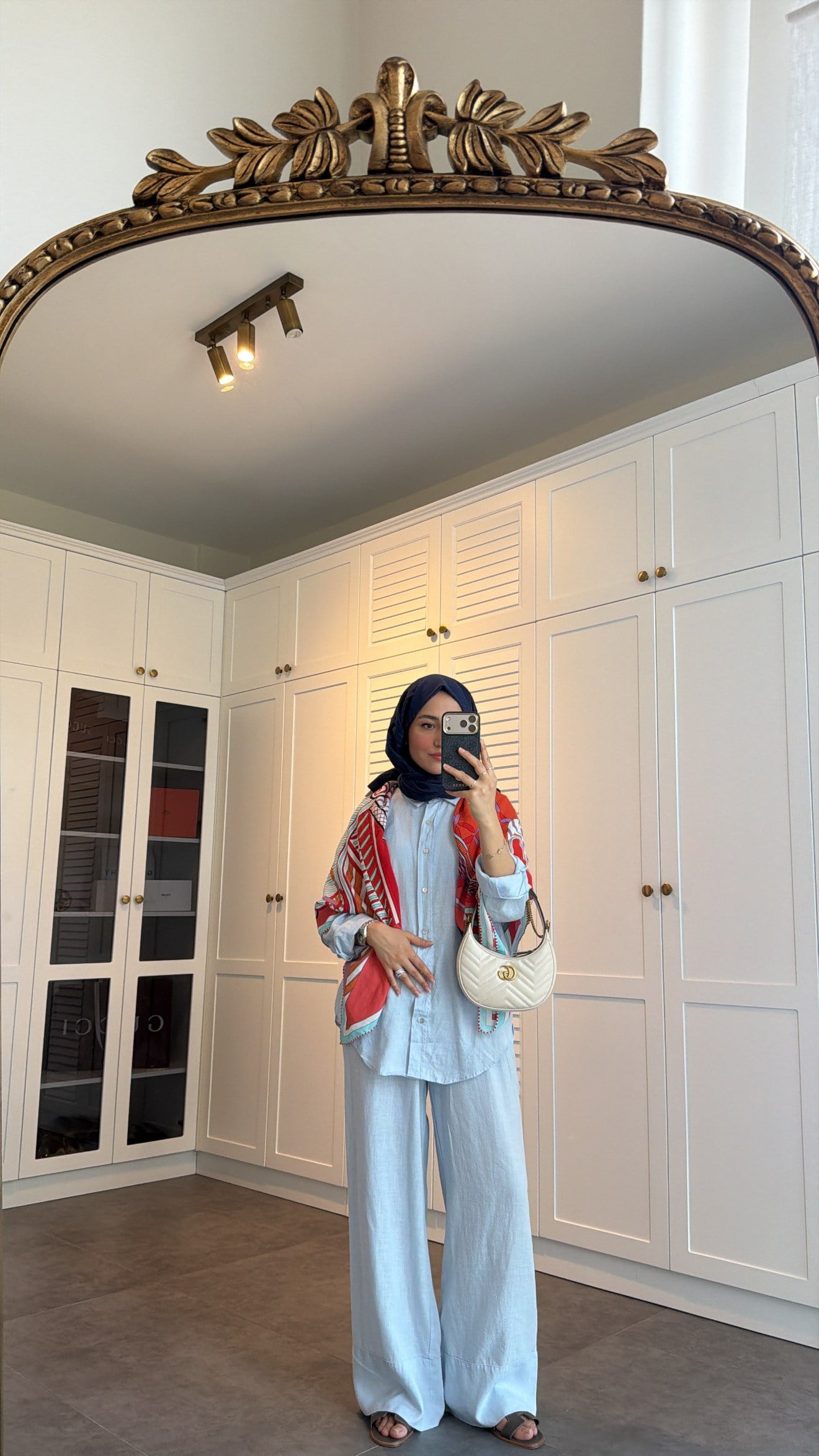 Ham Keten Oversize Takım Mavi