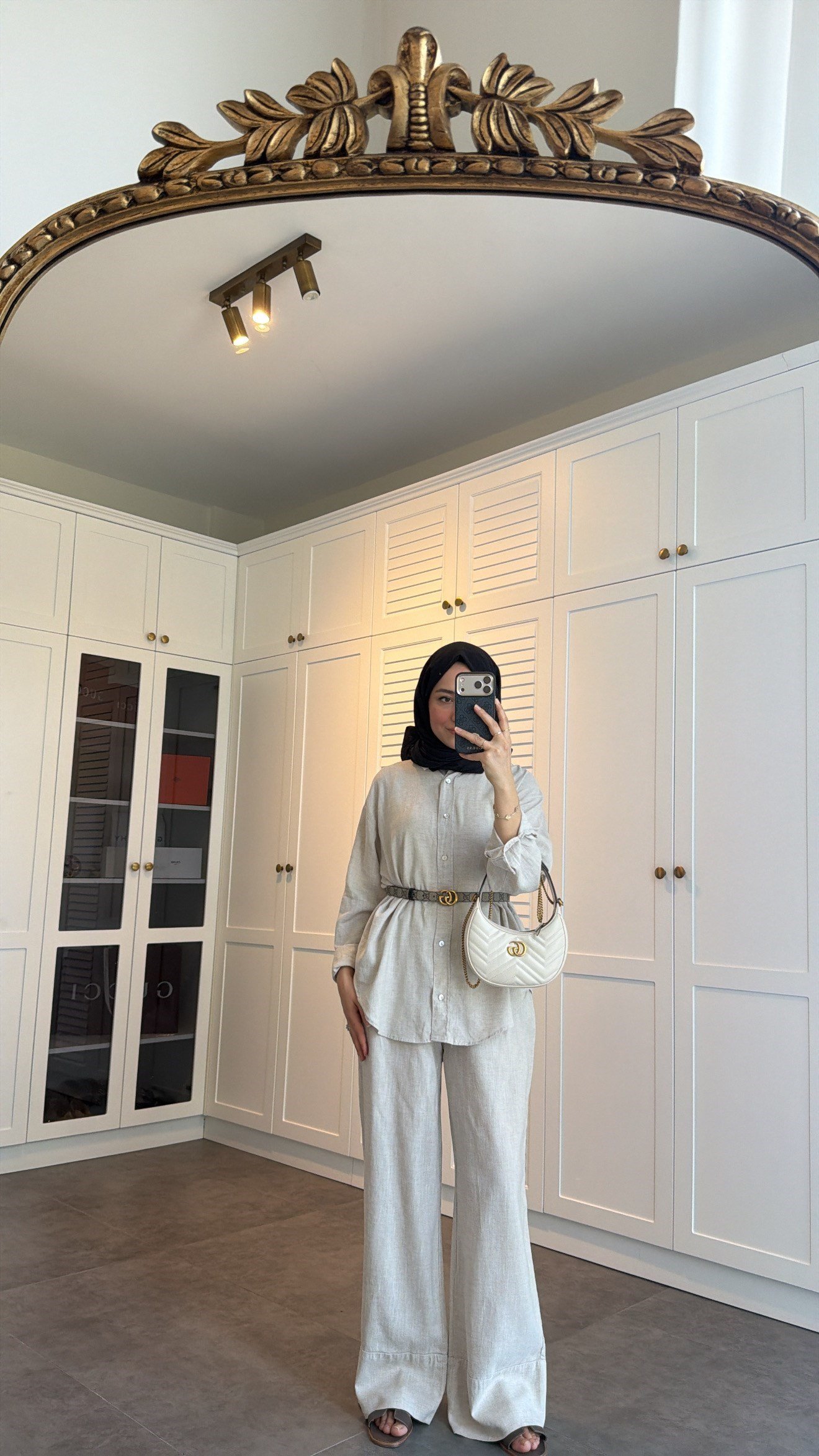 Ham Keten Oversize Takım Taş