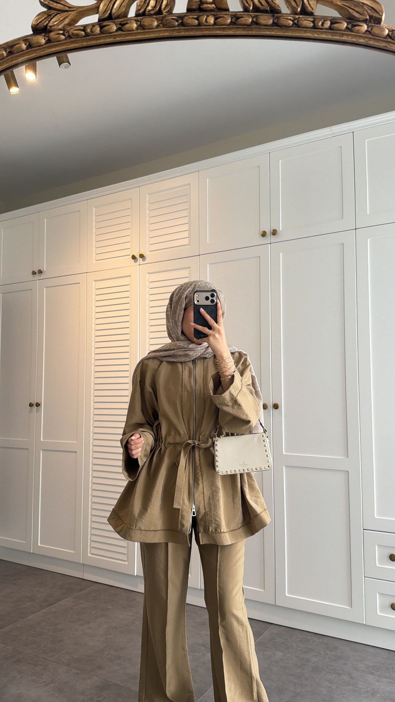 Helen Fermuarlı Cupra Takım   Olive