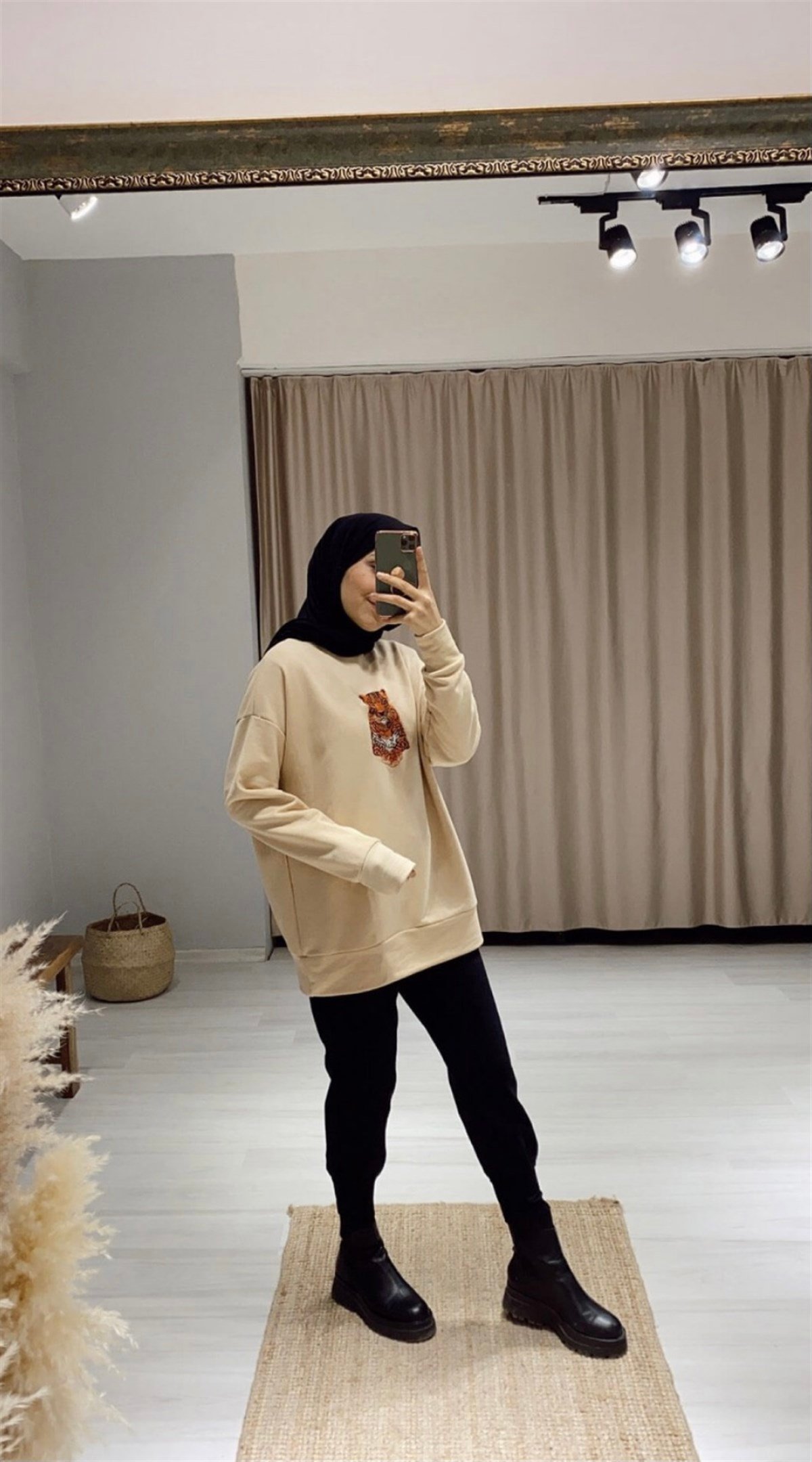 Kaplan Desenli Sweat