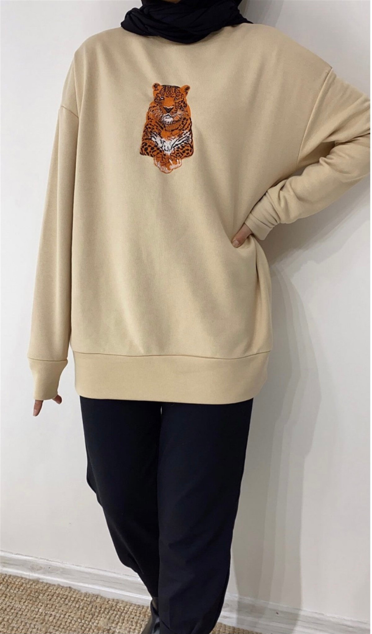 Kaplan Desenli Sweat