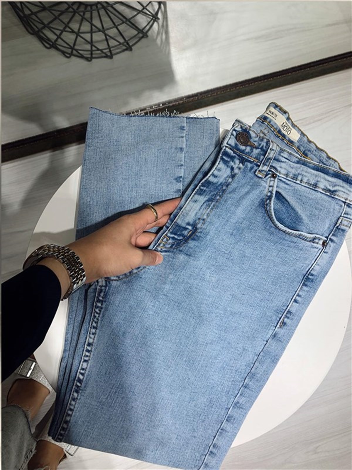 Kar Yıkama Mom Fit  Jean