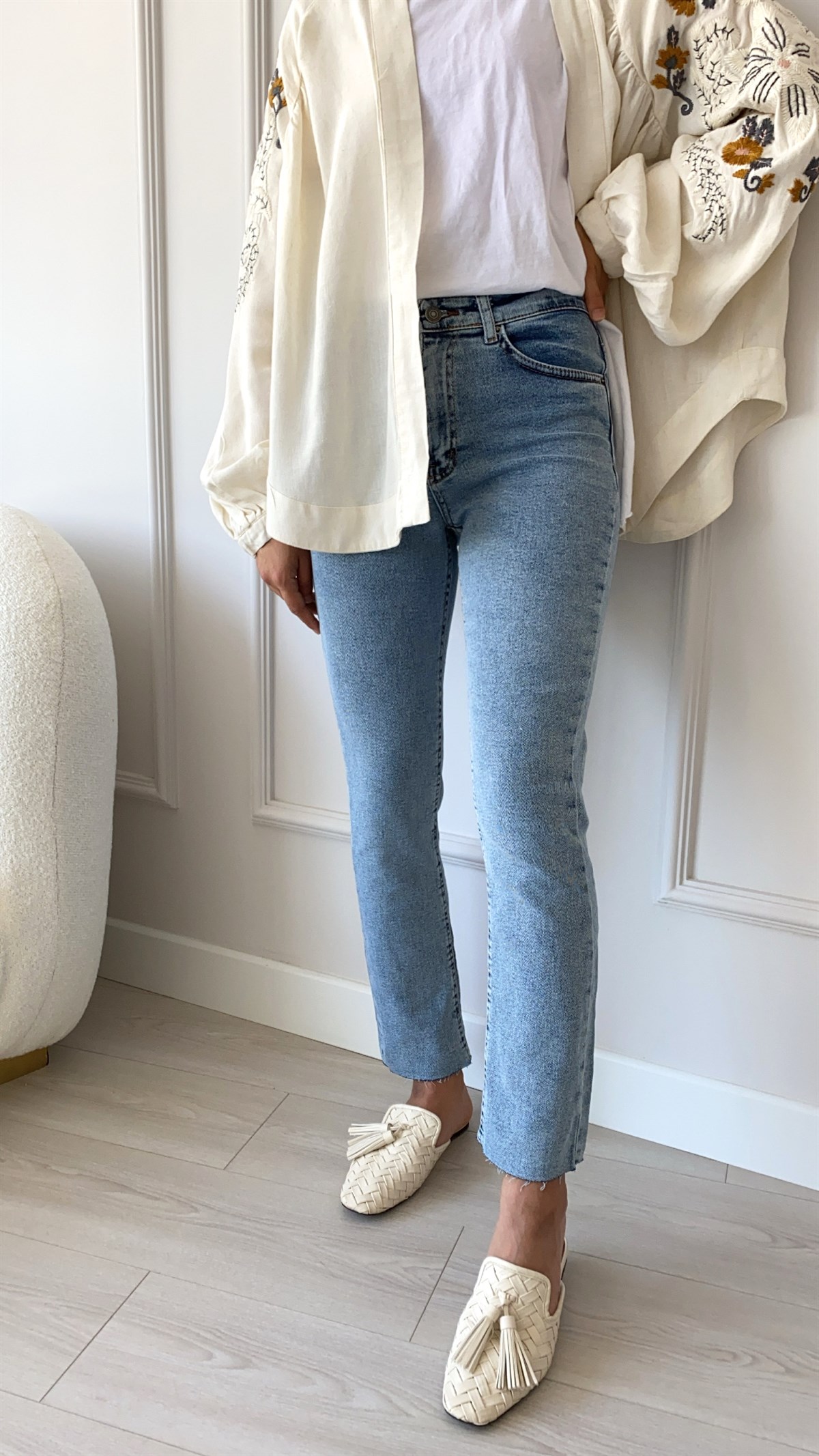 Kar Yıkama Mom Fit  Jean
