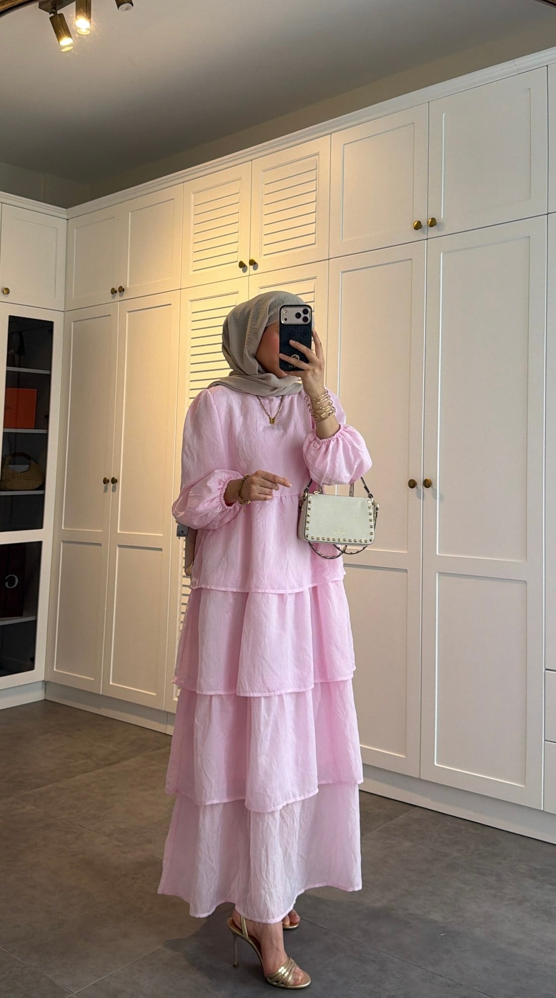 Kat Kat Lorin Elbise Pembe