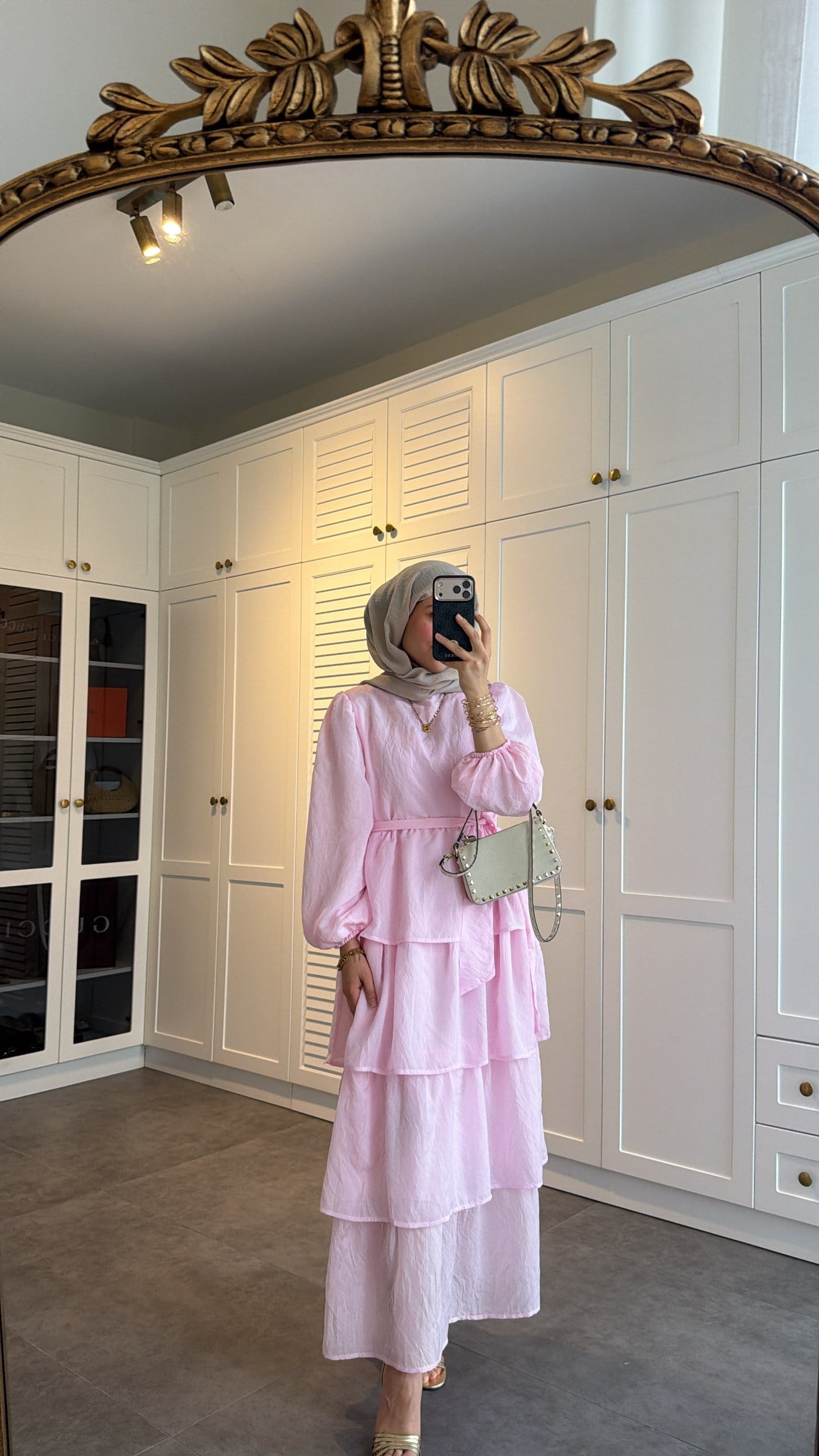 Kat Kat Lorin Elbise Pembe