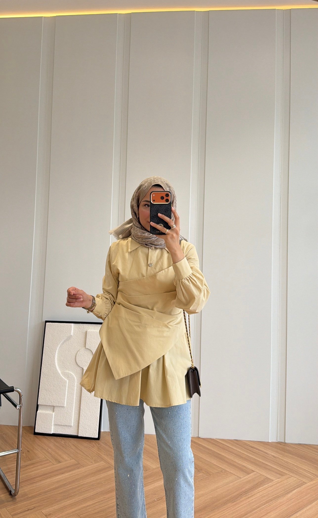 Kayra Tasarım Gömlek Butter Yellow