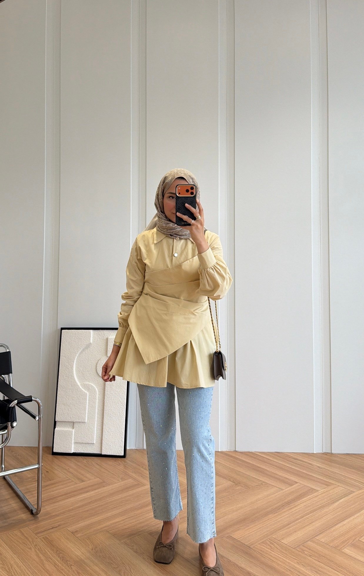 Kayra Tasarım Gömlek Butter Yellow