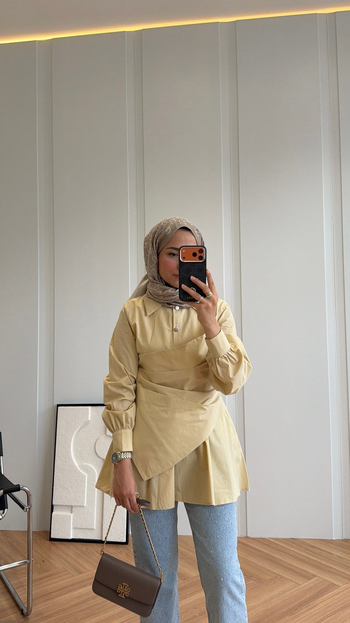 Kayra Tasarım Gömlek Butter Yellow