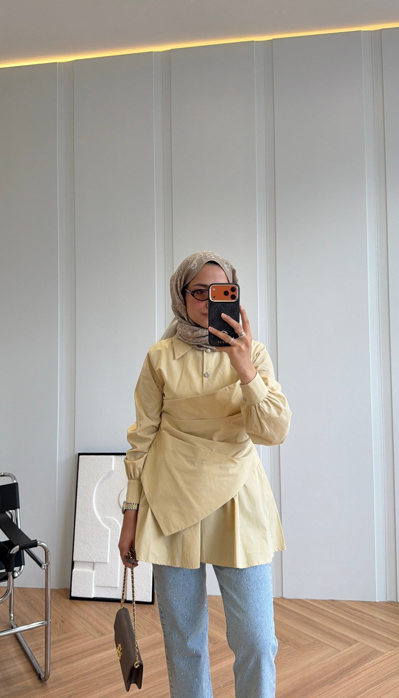 Kayra Tasarım Gömlek Butter Yellow
