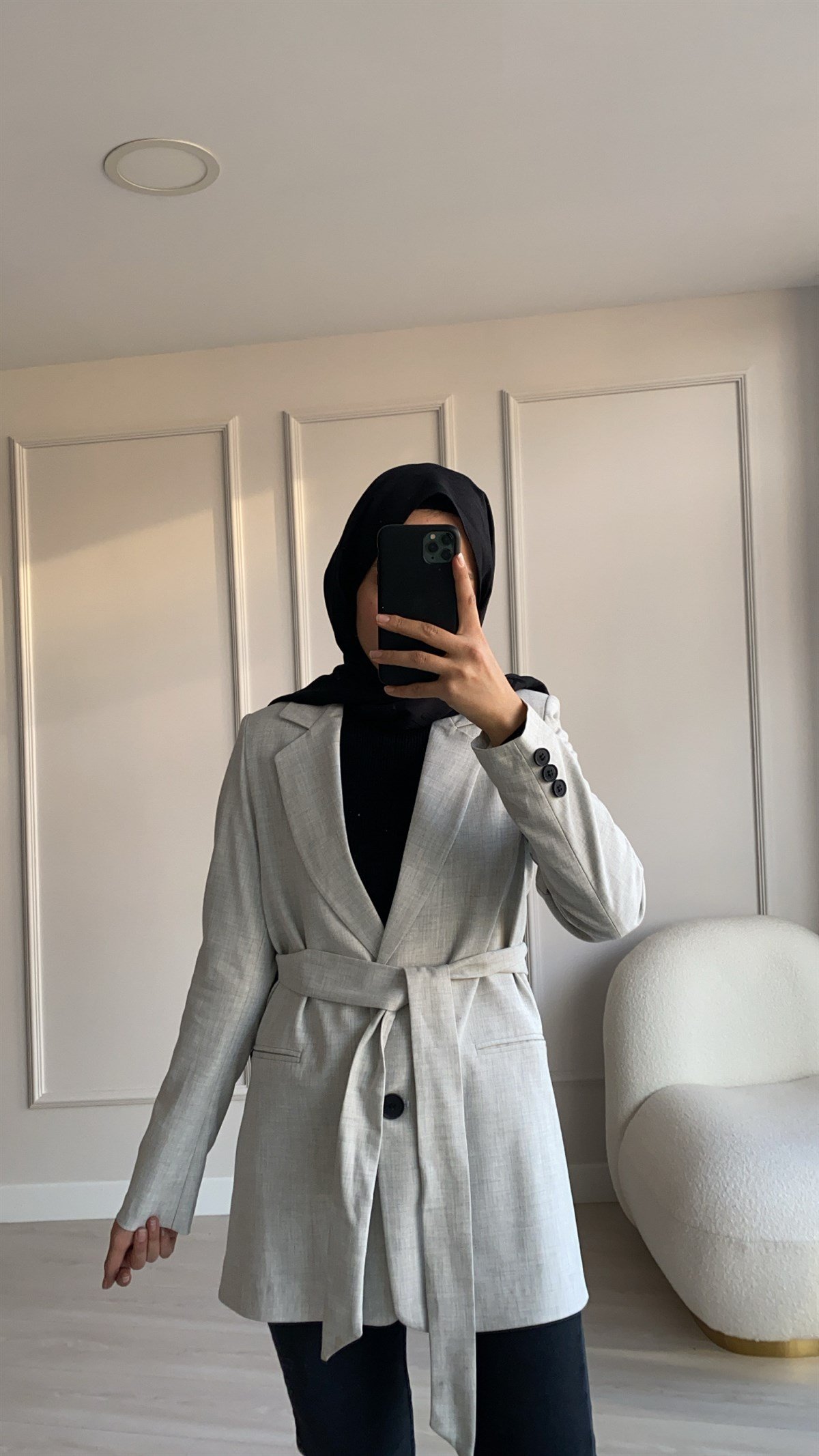 Kemer Detaylı Blazer Ceket 