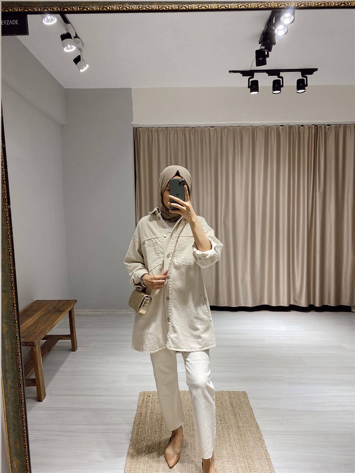 Kemerli Denim Ceket