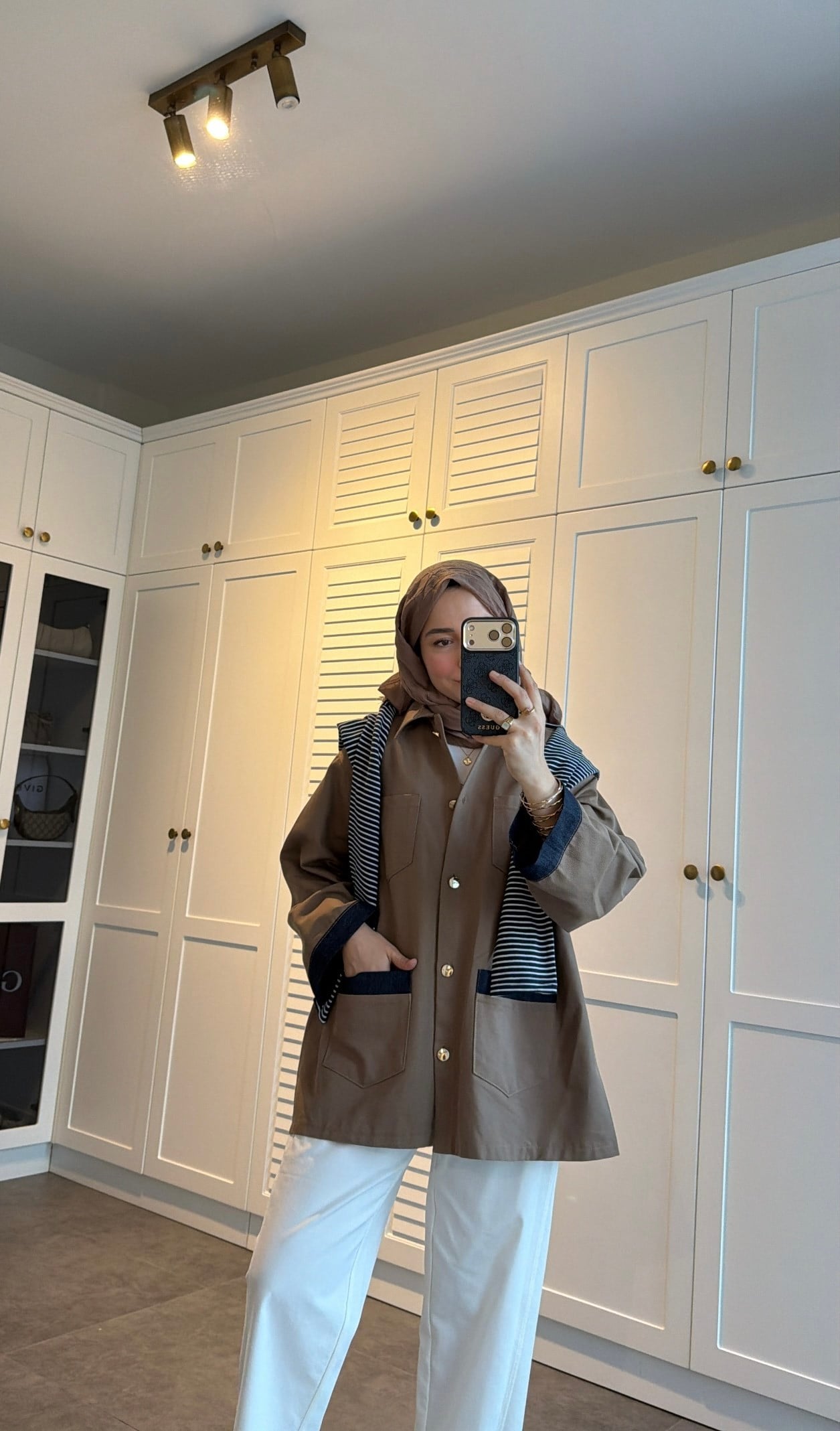 Kemerli Garnili Gabardin Takım 