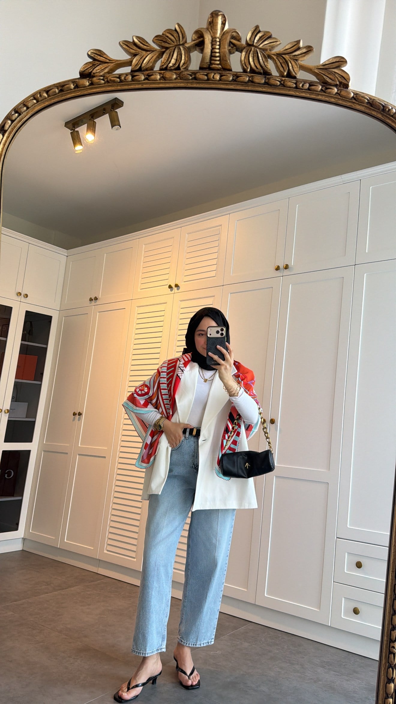 Kemerli Mom Jean Açık mavi