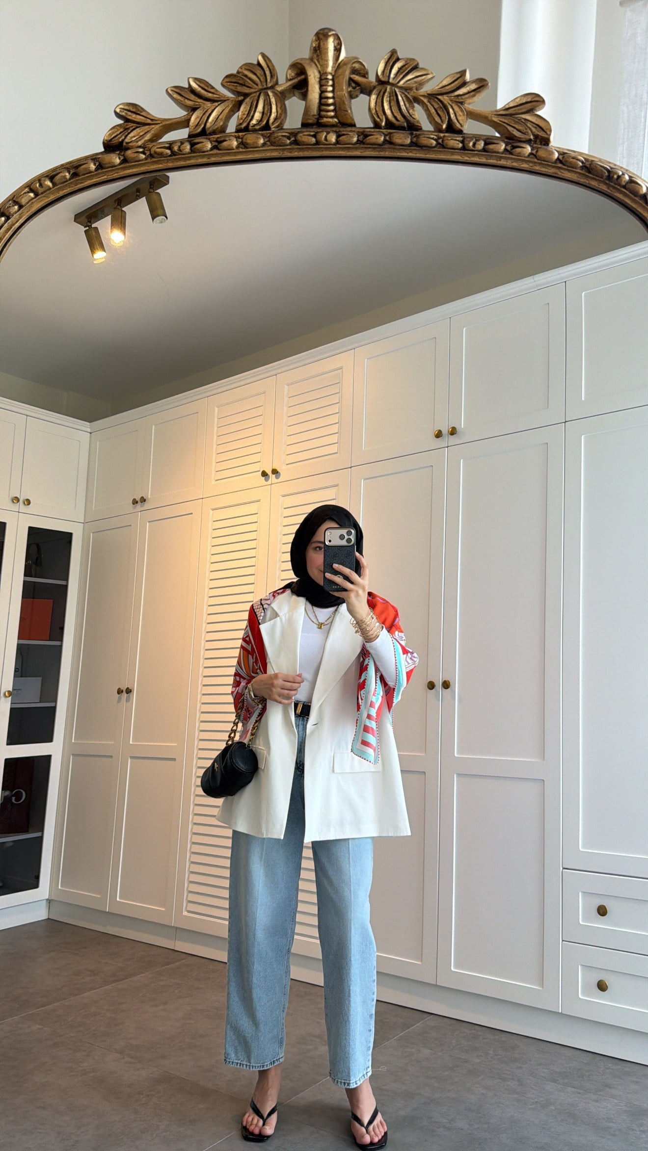 Kemerli Mom Jean Açık mavi