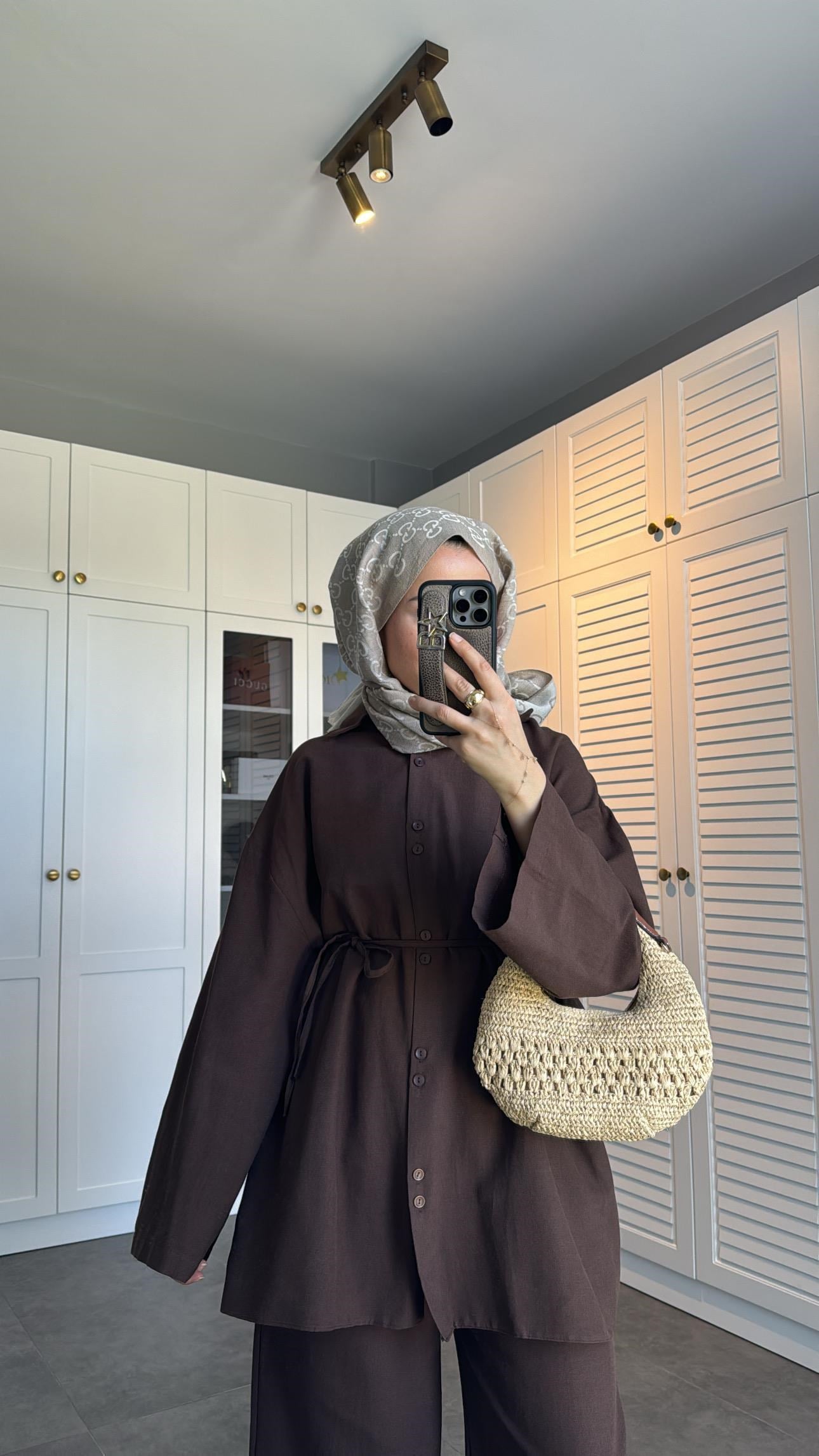 Keten Basic Takım Kahve