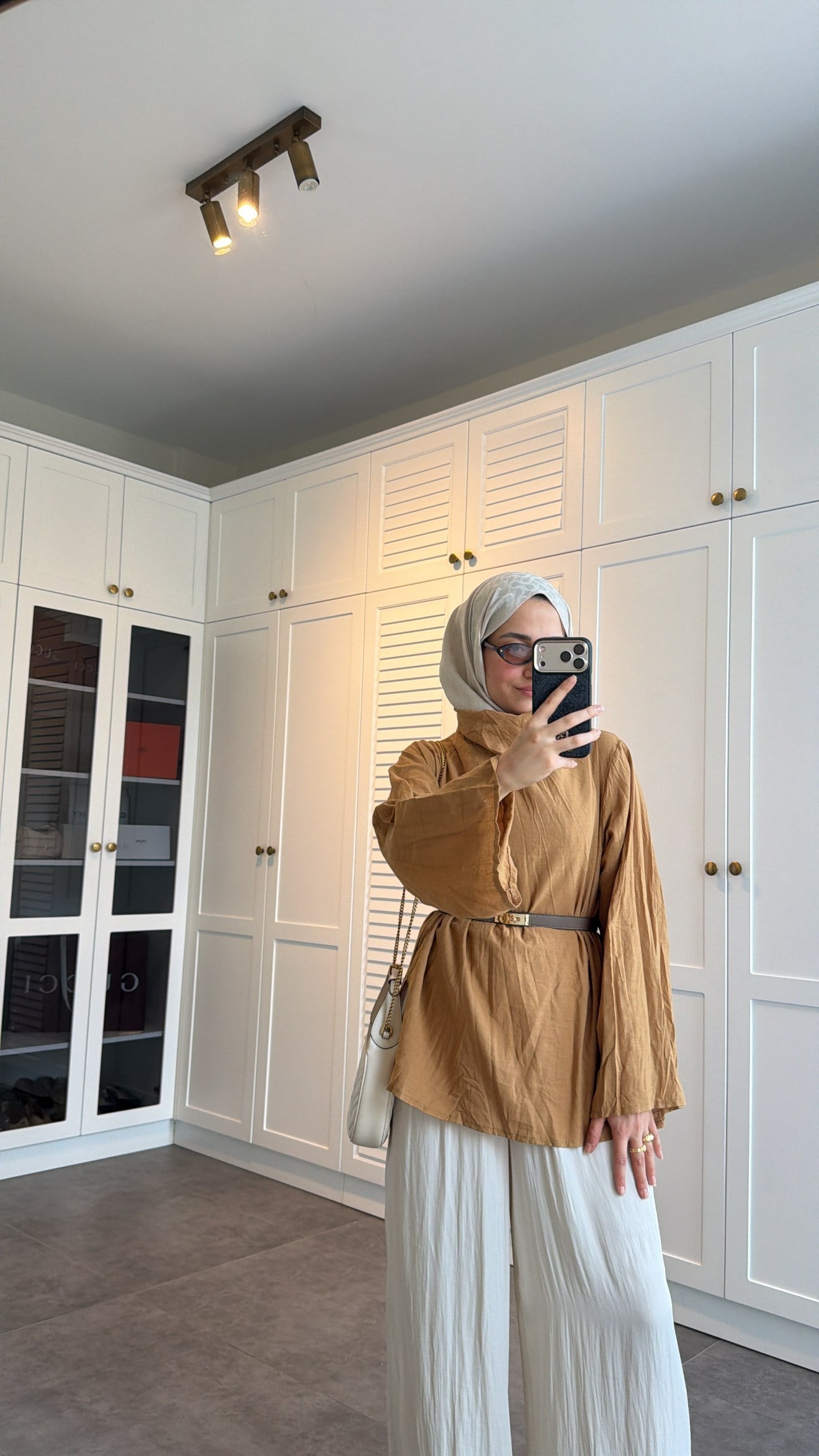 Kırışık Vual Tunik Olive