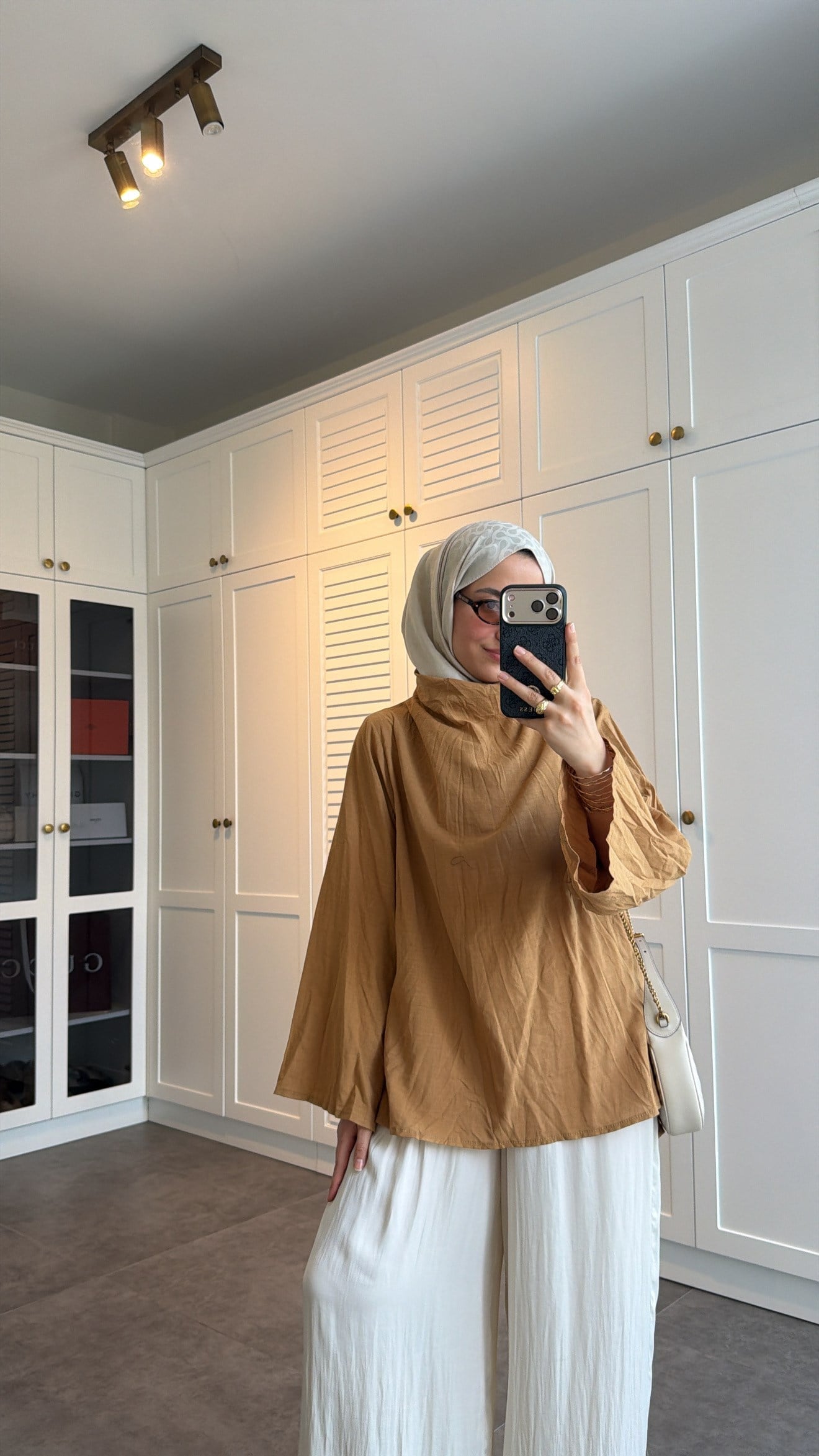 Kırışık Vual Tunik Olive