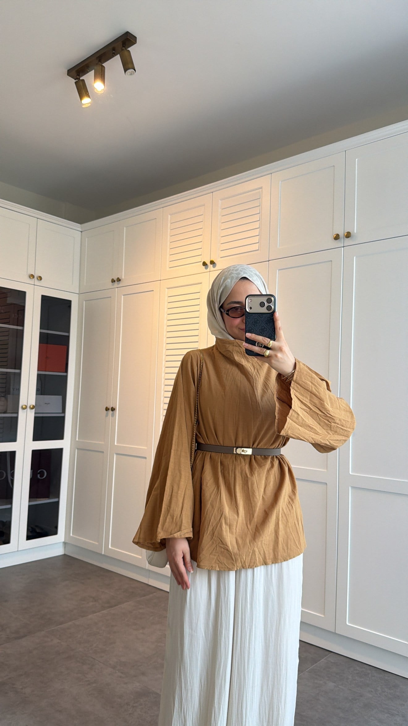 Kırışık Vual Tunik Olive