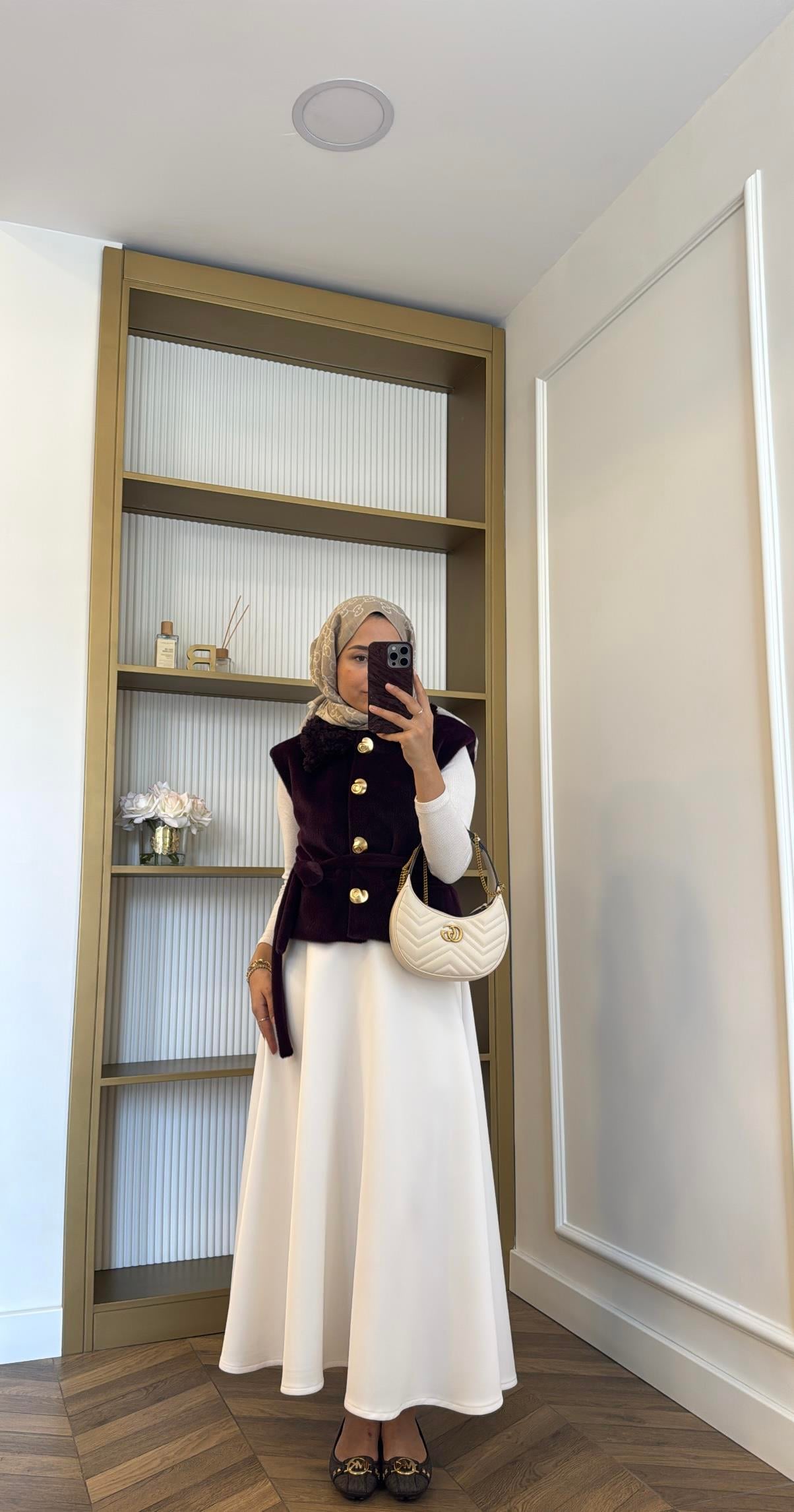 Kuşaklı Angora Yelek Mürdüm