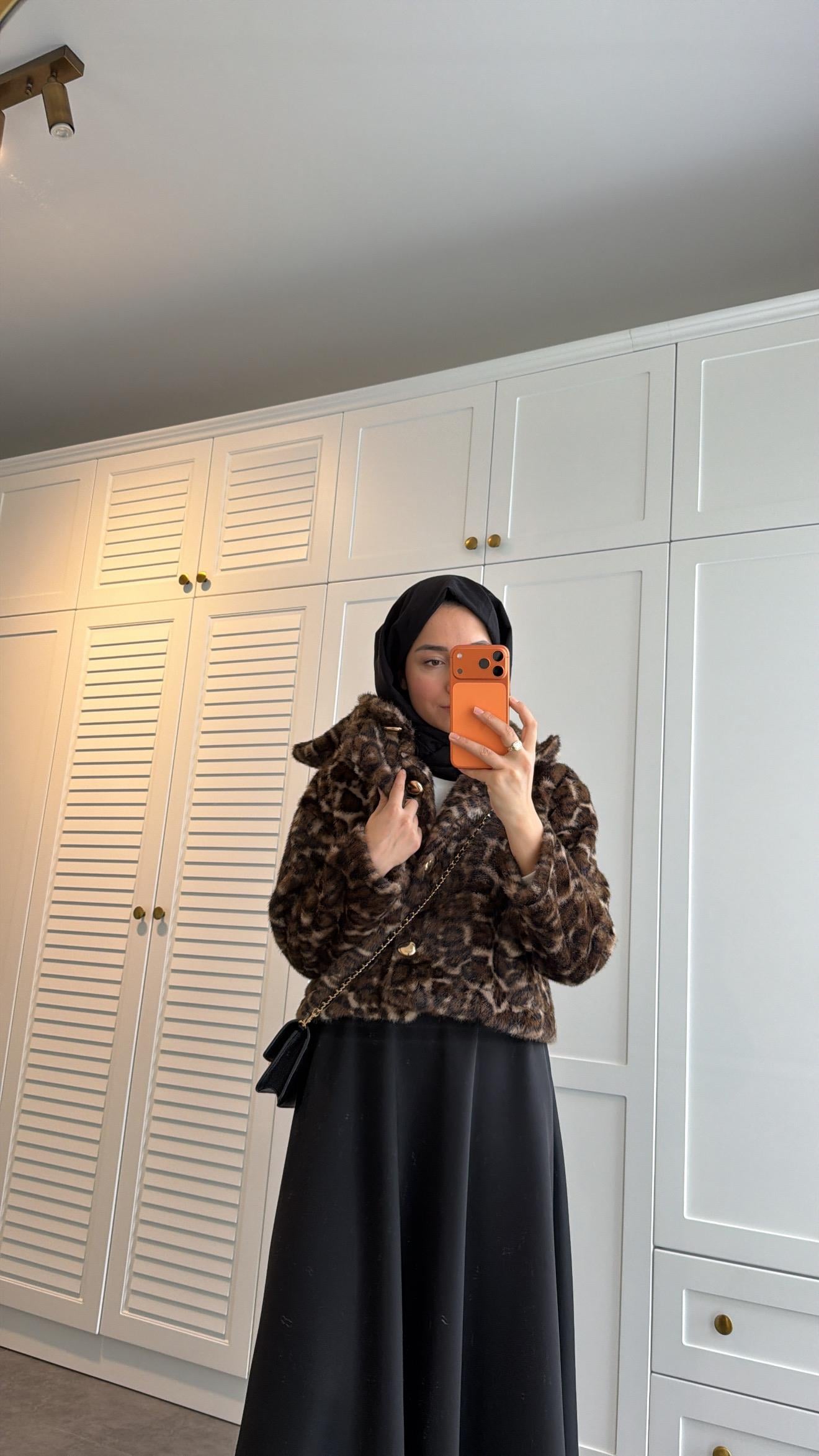 Leopar Tasarım Ceket